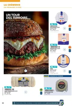 METRO - Prévisualisation de METRO - Restauration rapide valide à partir de 14.04.2026 | Page: 66 | Produits: Reblochon, Rouleau, Livre, Brie