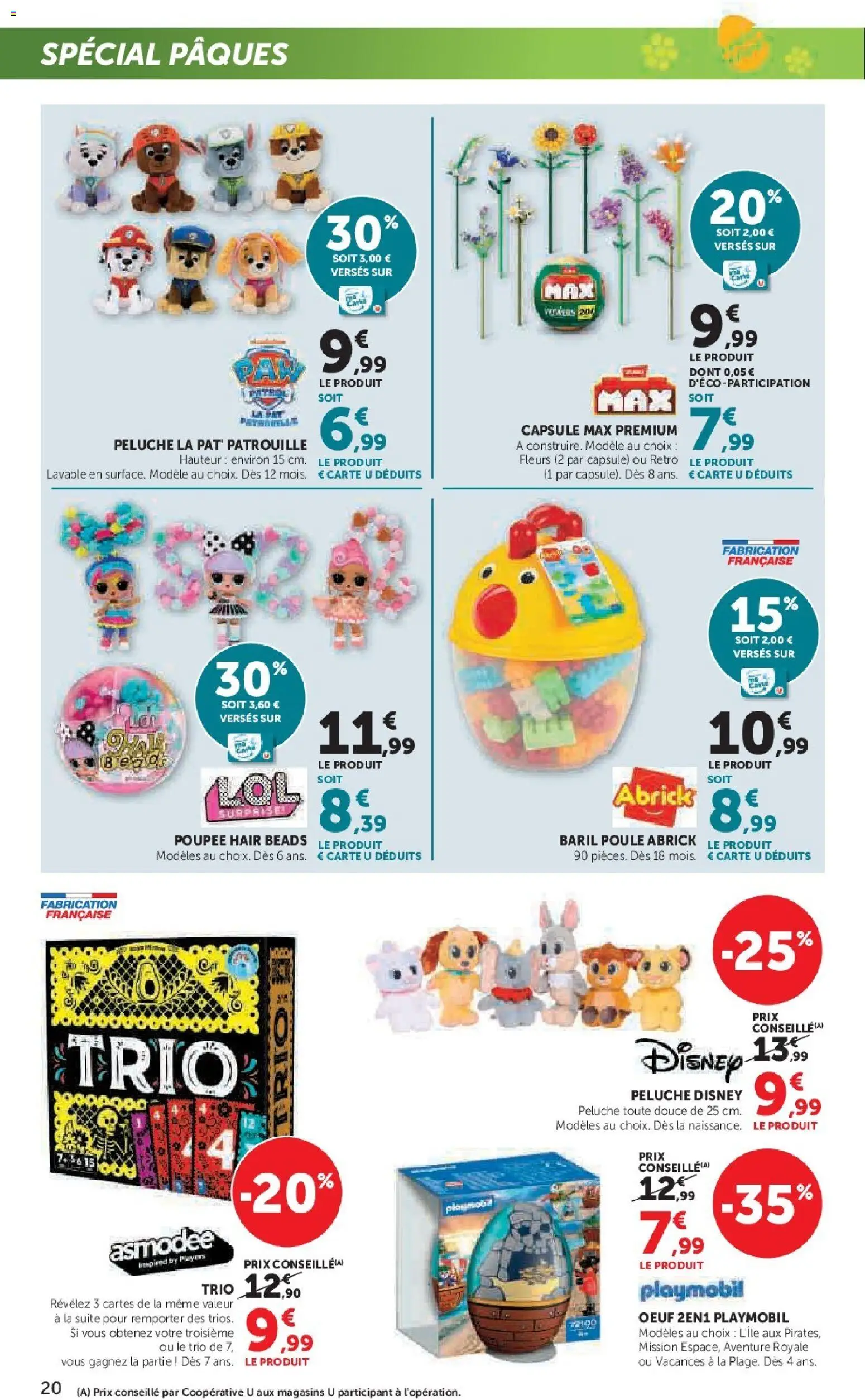 {H1} | Page: 20 | Produits: Poupée, Playmobil, Peluche