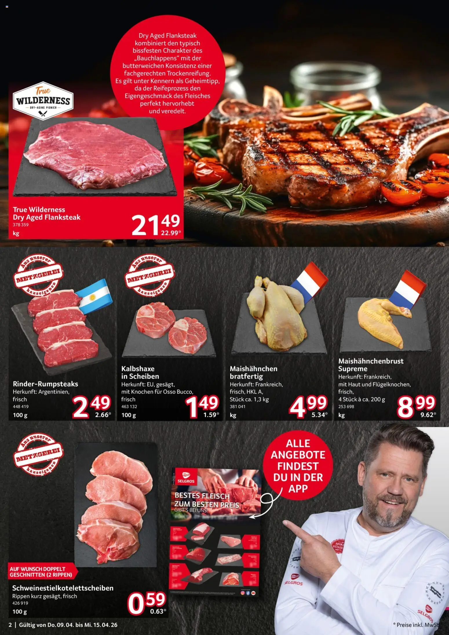 Selgros Prospekt 	 – gültig ab 09.04.2026 | Seite: 2 | Produkte: Fleisch