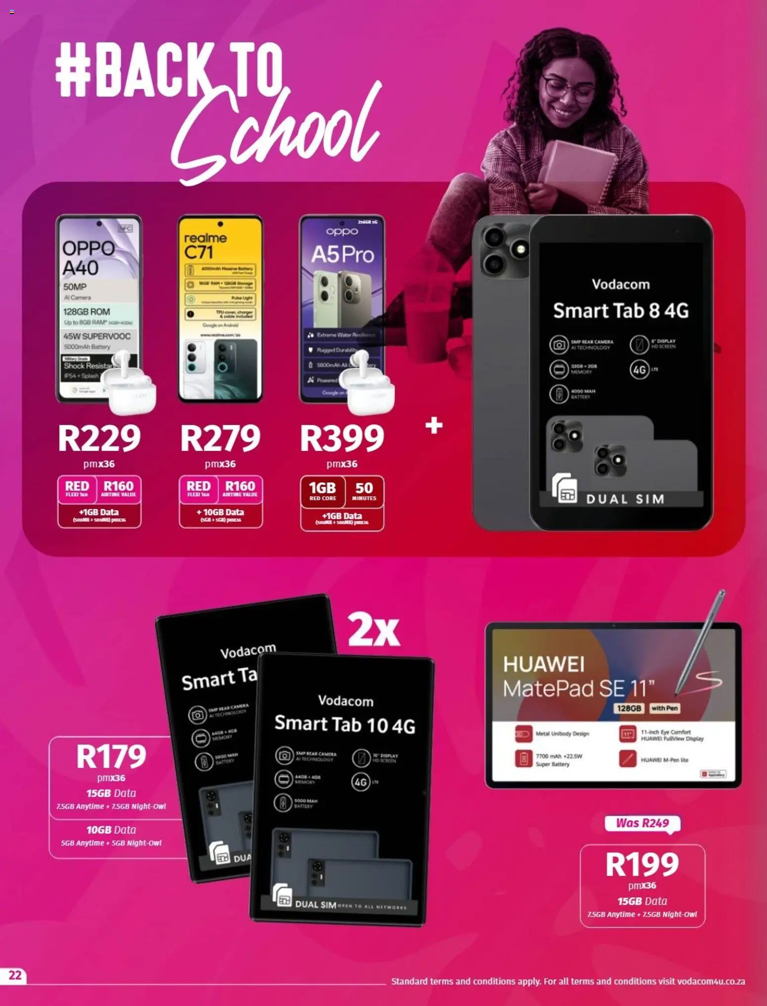 New Vodacom catalogue – valid from 09.12.2025 | Page: 22 | Products: Sim, Camera, Battery, Light