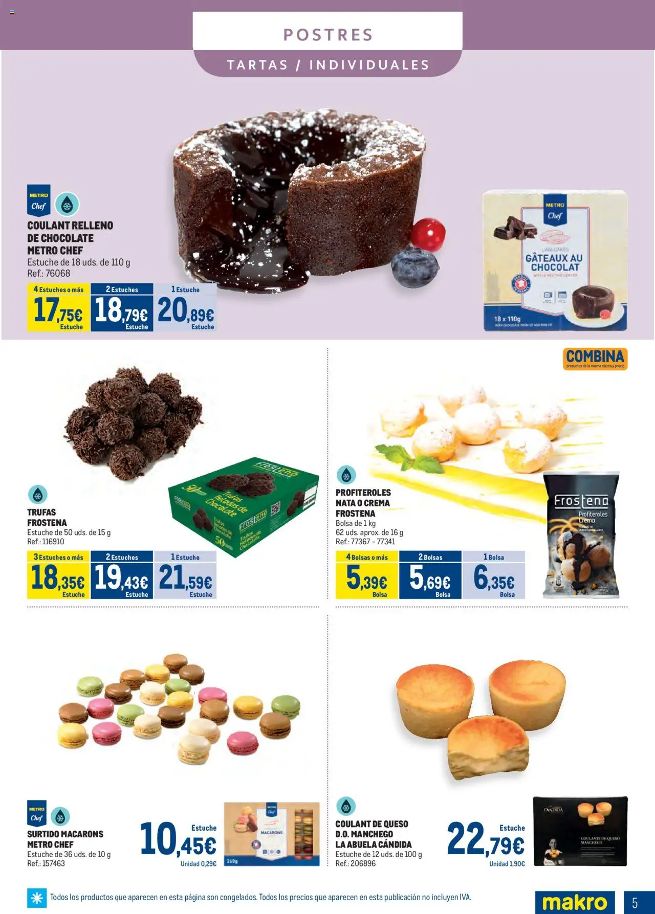 Makro - Congelados Centro │ válido desde el 04.08.2025 | Página: 5 | Productos: Κουρτίνα, Chocolate, Crema, Bolsa
