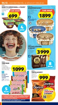 Aldi akciós ujság - amely érvényes a következő dátumtól: 12.06.2025 | Oldal: 18 | Termékek: Chips, Magnum, Pisztácia, Cukor