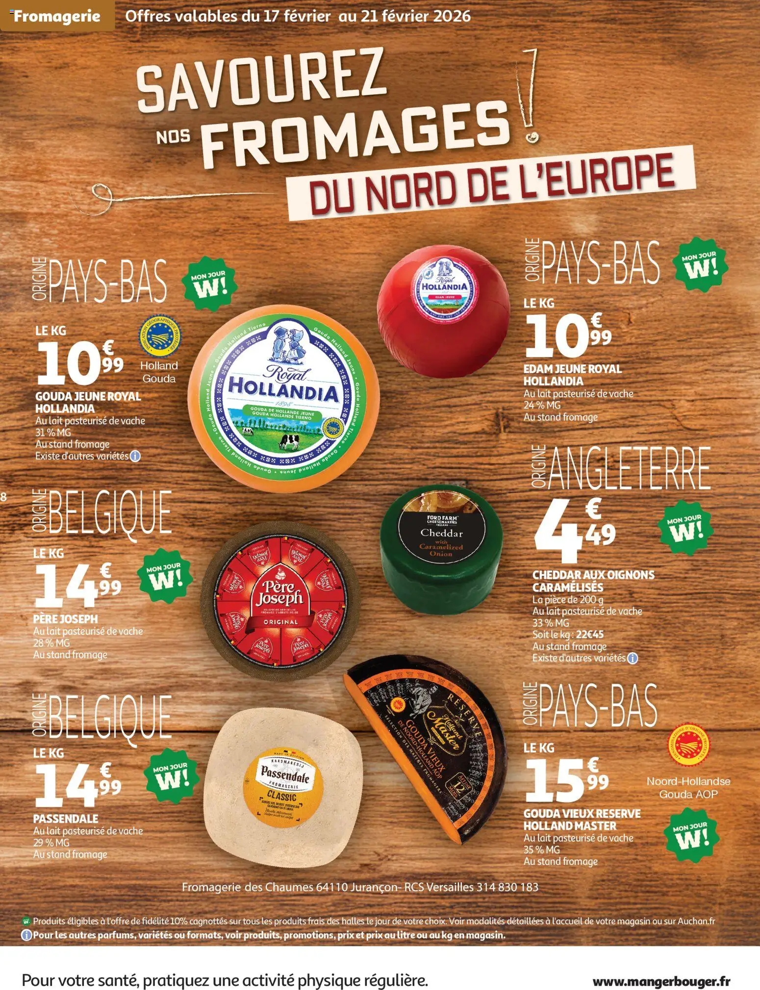 {H1} | Page: 8 | Produits: Fromage, Oignons, Cheddar, Gouda