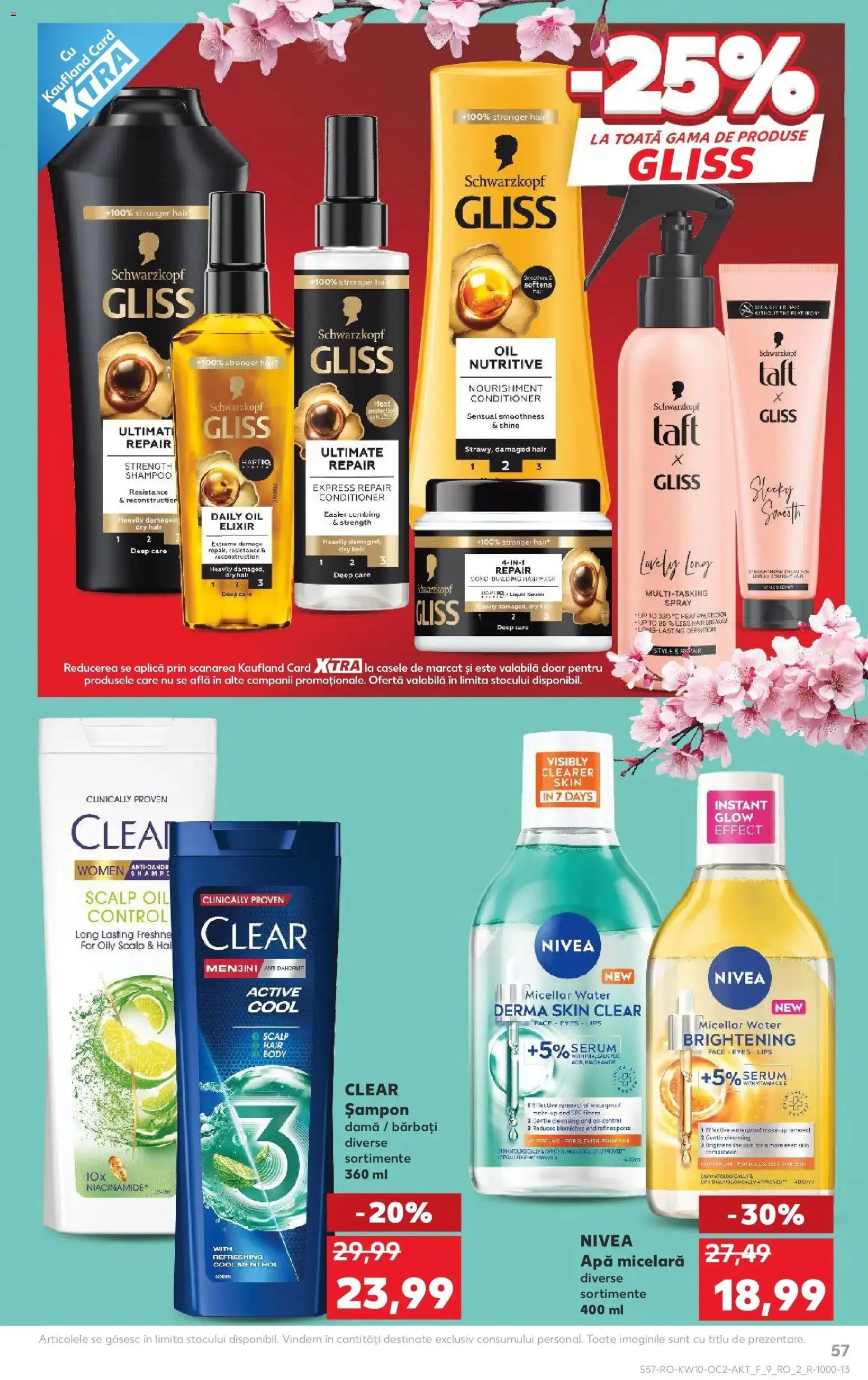 Noul catalog Kaufland – valabil de la 04.03.2026 | Pagină: 57 | Produse: Elixir, Body, Șampon, Apă