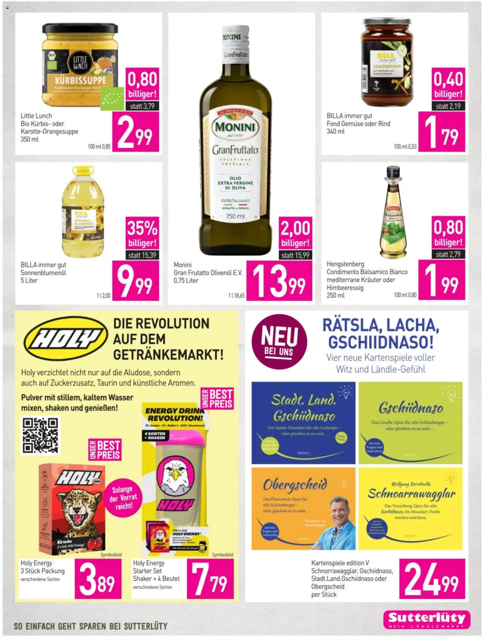 Sutterlüty Flugblatt gültig ab 30.10.2025 | Seite: 21 | Produkte: Wasser, Gemüse, Kürbis