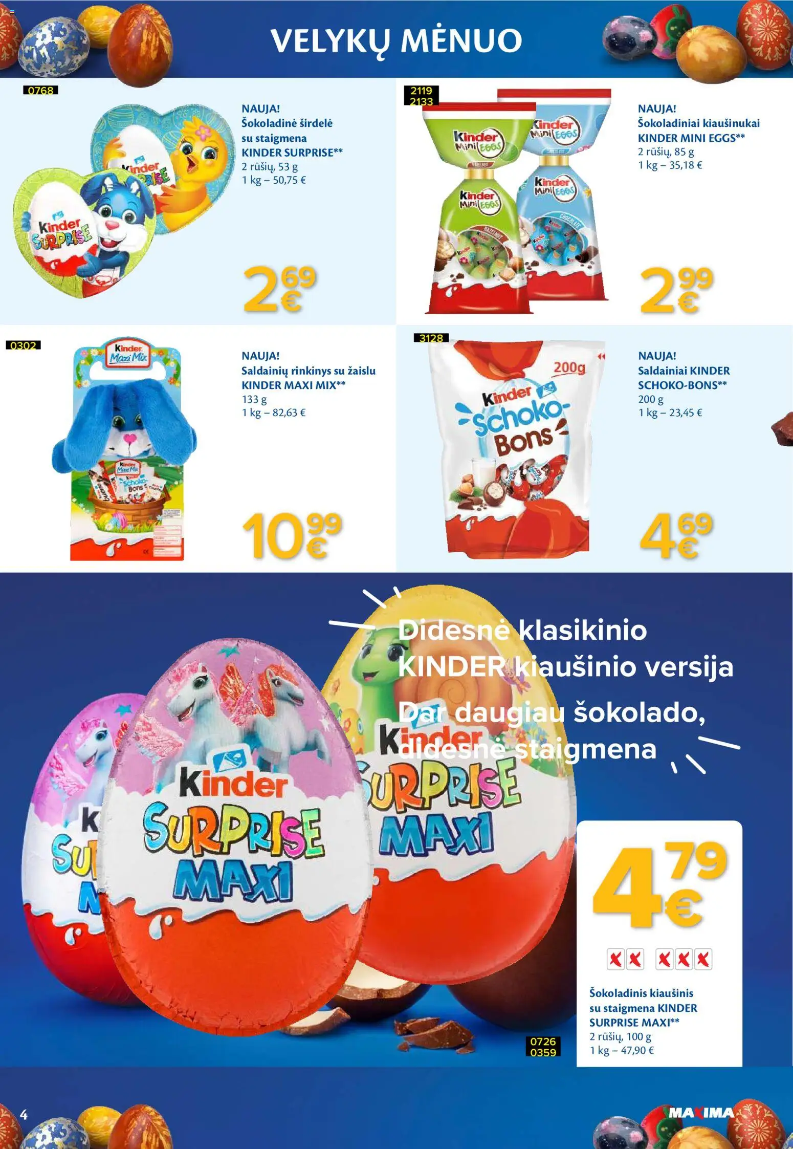 MAXIMA akcijos nuo 03.03.2026 | Puslapis: 4 | Prekių: Saldainiai