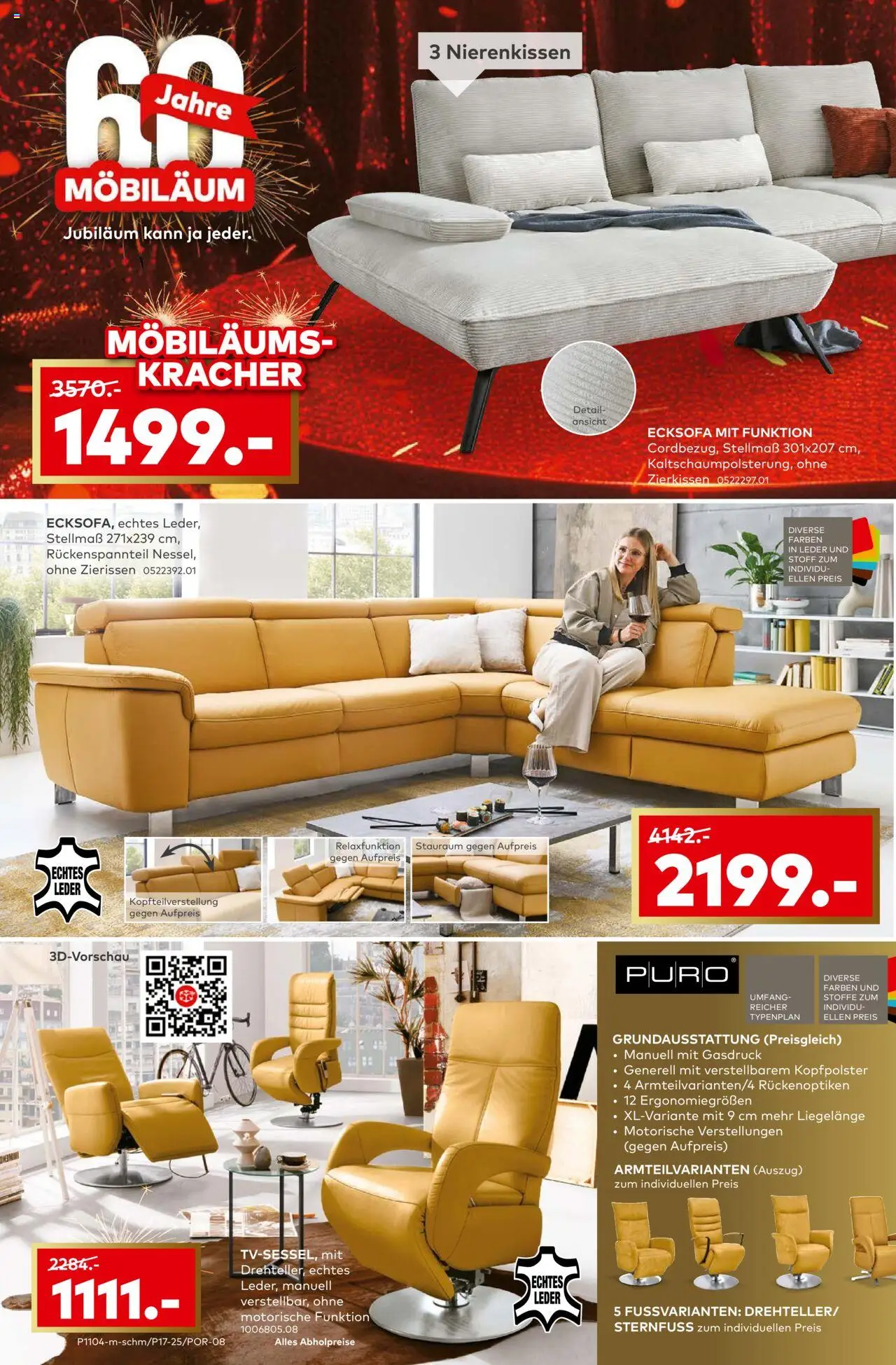Porta! Möbiläum bei porta - Aachen – gültig ab 07.09.2025 | Seite: 6 | Produkte: Ecksofa, Kopfpolster