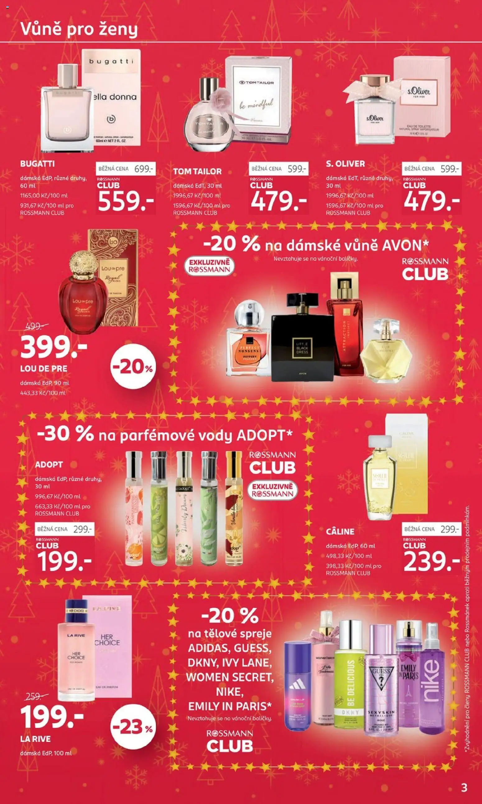 Rossmann katalog - Vánoce od 19.11.2025 | Strana: 3 | Produkty: Bugatti, Regál, Body