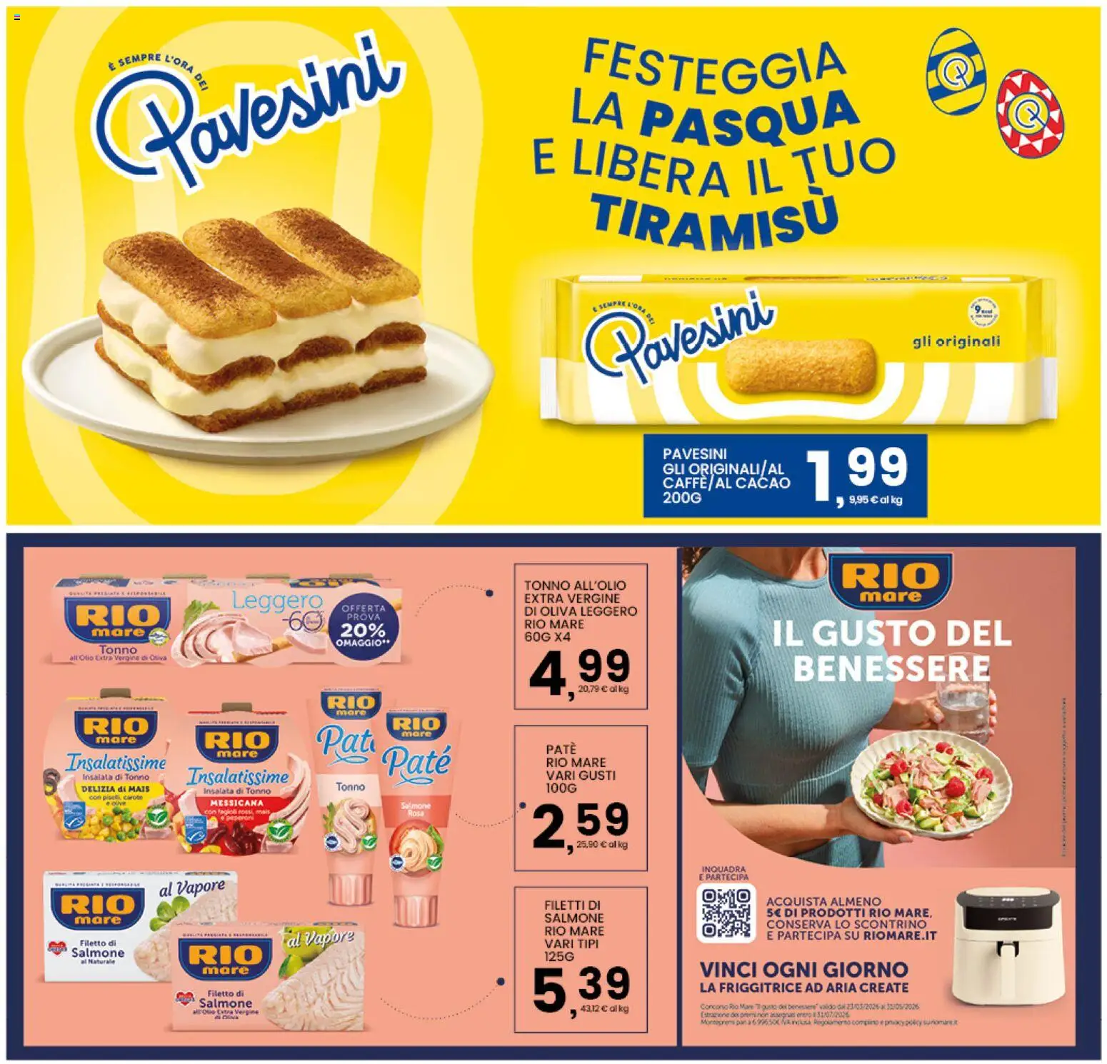 Volantino Interspar del 25.03.2026 | Pagina: 36 | Prodotti: Paté, Friggitrice ad aria, Salmone, Mais