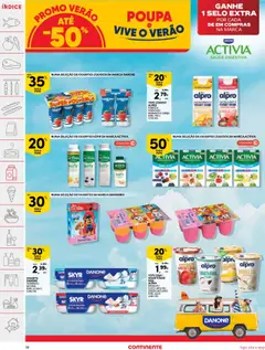 Continente folheto │ válido de 05.08.2025 | Página: 30 | Produtos: Iogurtes, Base, Activia triplo zero, Cereja