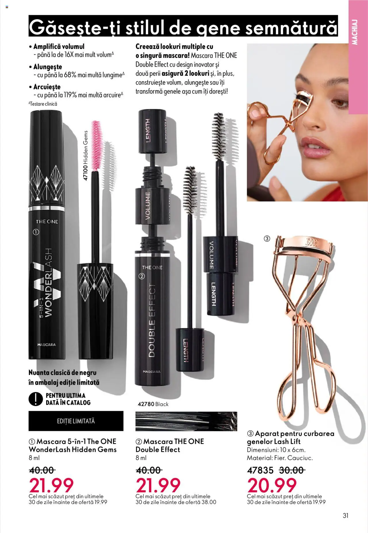Noul catalog Oriflame – valabil de la 01.10.2025 | Pagină: 31 | Produse: Machiaj, Mascara