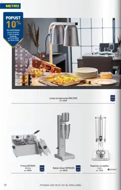 Metro katalog Horeca - pregled Metro kataloga - važi od 01.04.2026 | Strana: 22