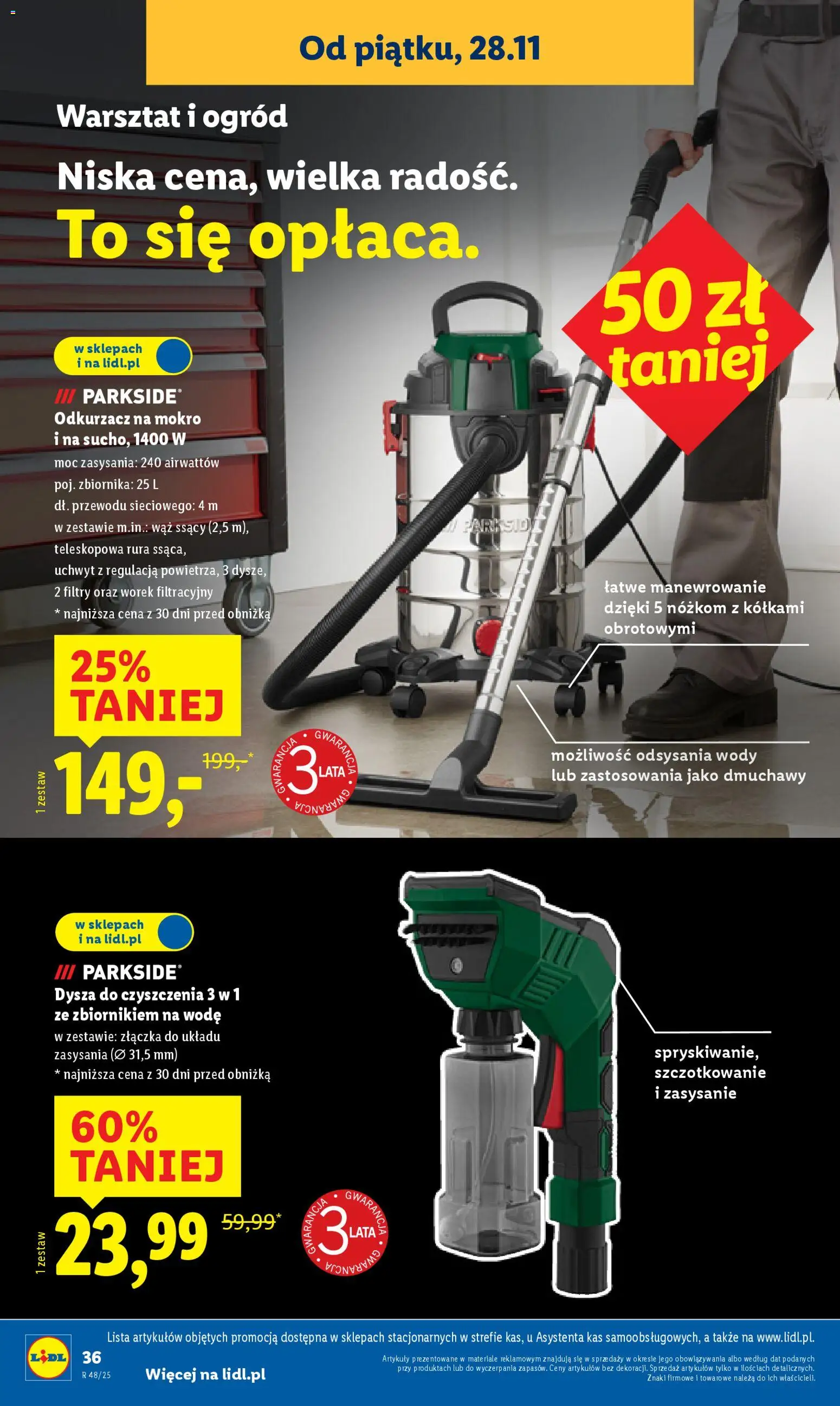 Lidl Black Friday od 24.11.2025 | Strona: 40 | Produkty: Odkurzacz, Cleaner