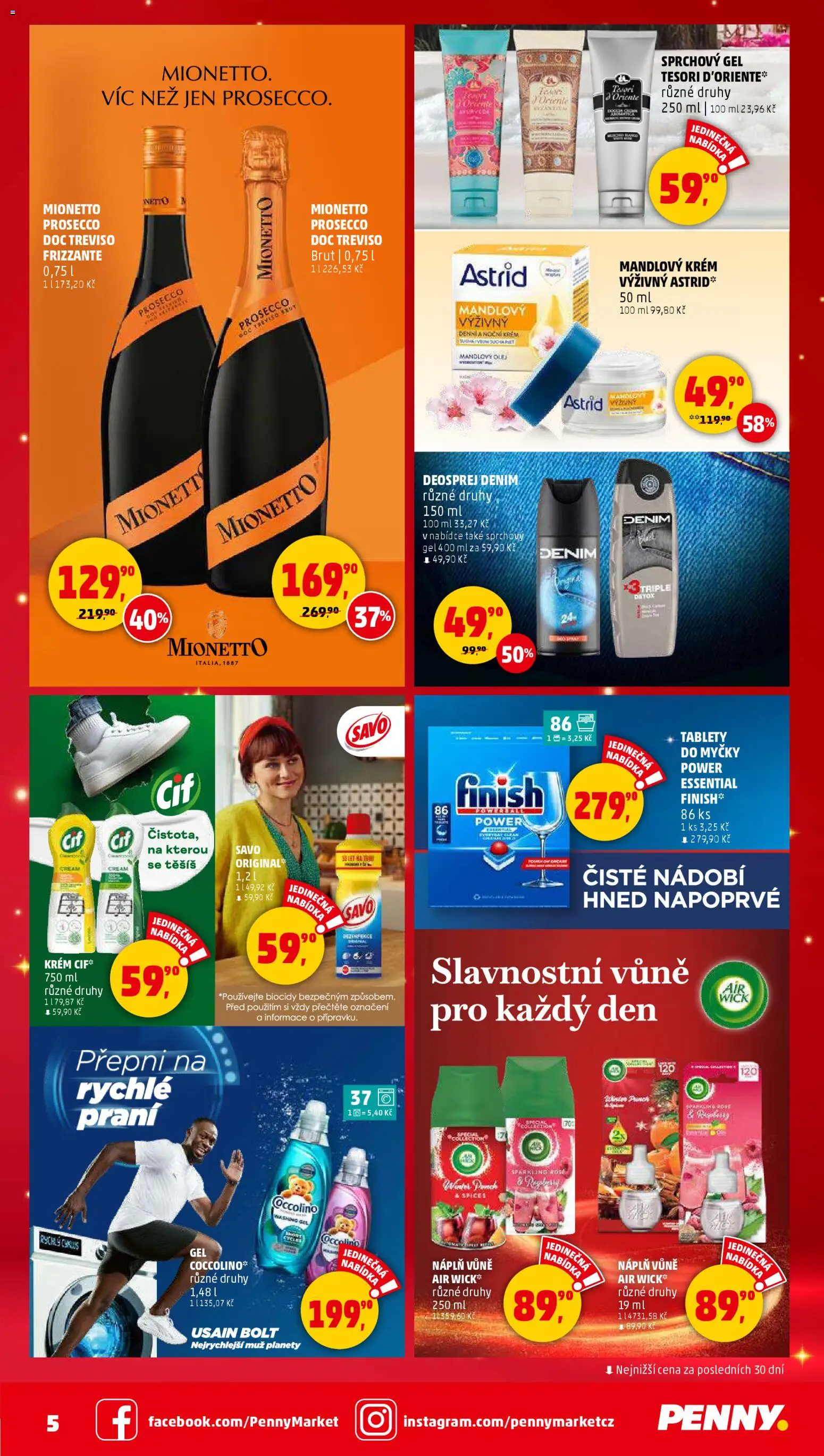 Penny Market katalog od 27.11.2025 | Strana: 5 | Produkty: Sprchový gel, Finish, Savo, Krém