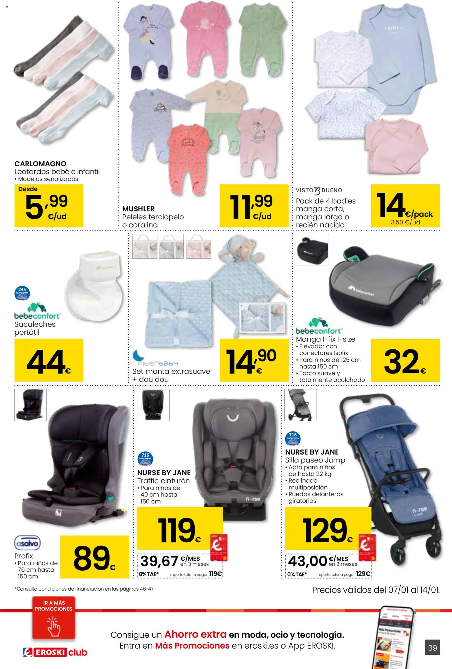 Eroski folleto │ válido desde el 05.01.2026 | Página: 39 | Productos: Cinturón, Peleles, Manta, Silla