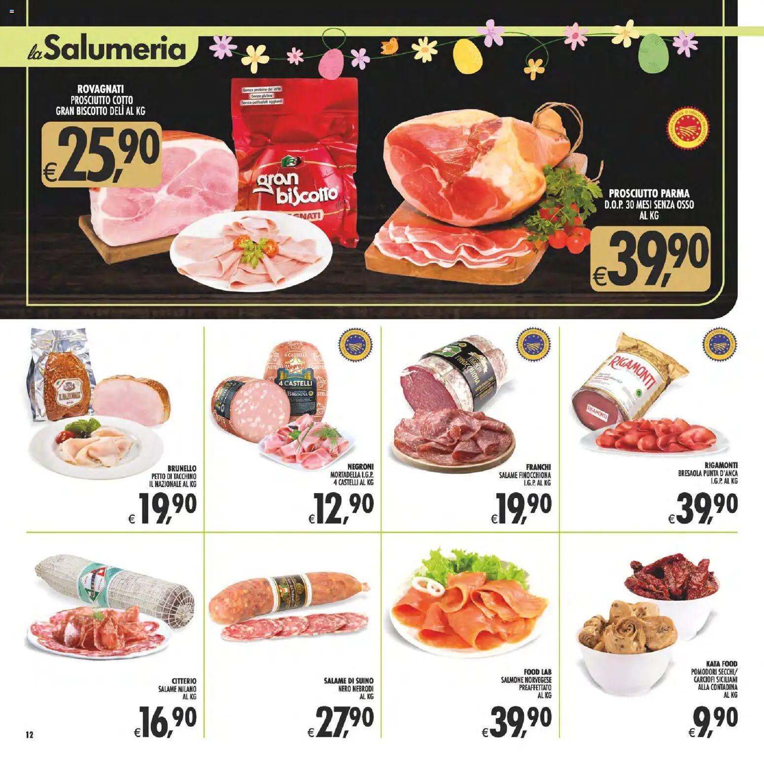 Volantino Decò del 27.03.2026 | Pagina: 12 | Prodotti: Bresaola, Suino, Pomodori, Mortadella