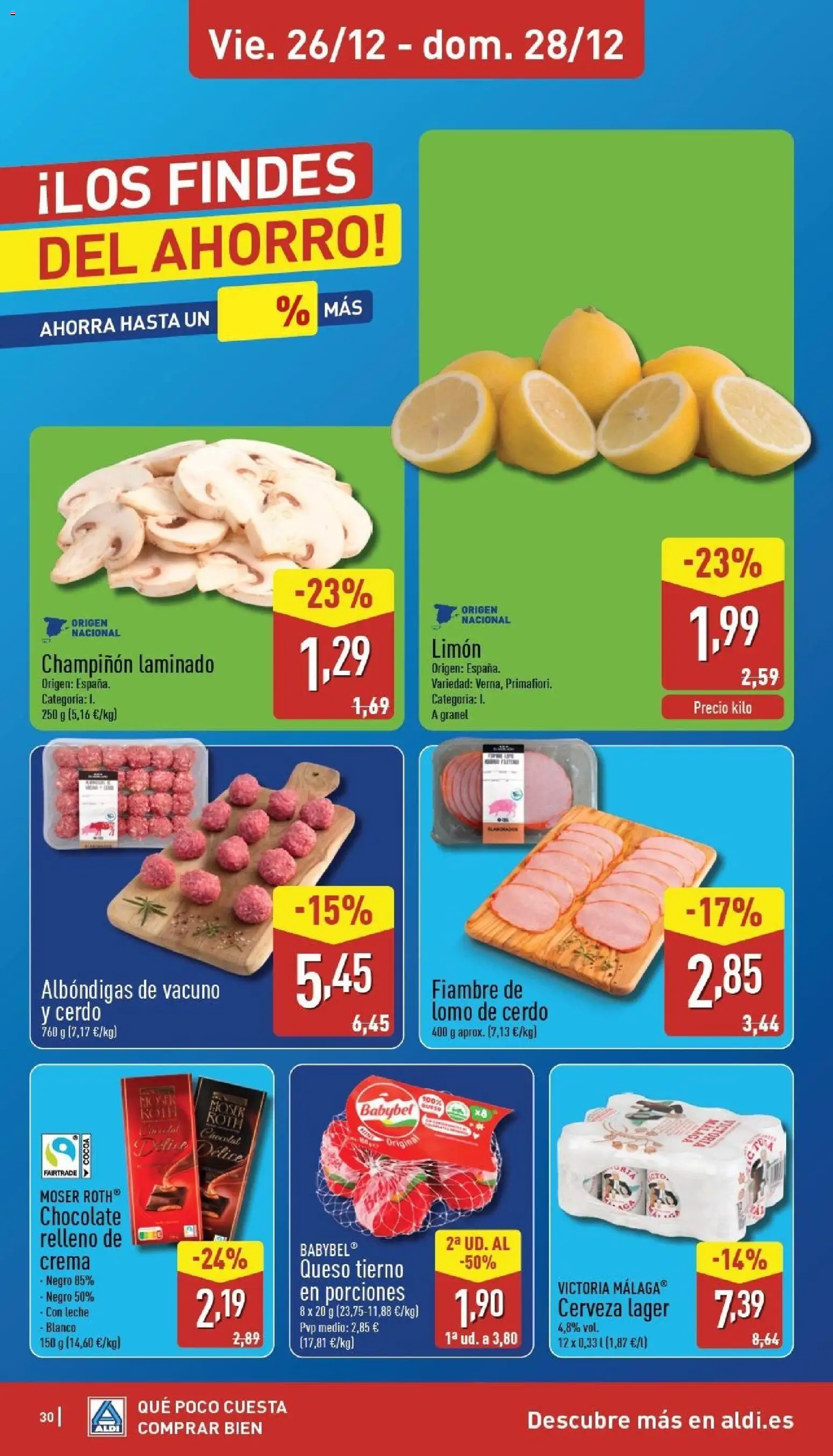 Aldi folleto Canarias │ válido desde el 22.12.2025 | Página: 30 | Productos: Leche, Chocolate, Cerveza, Cerdo