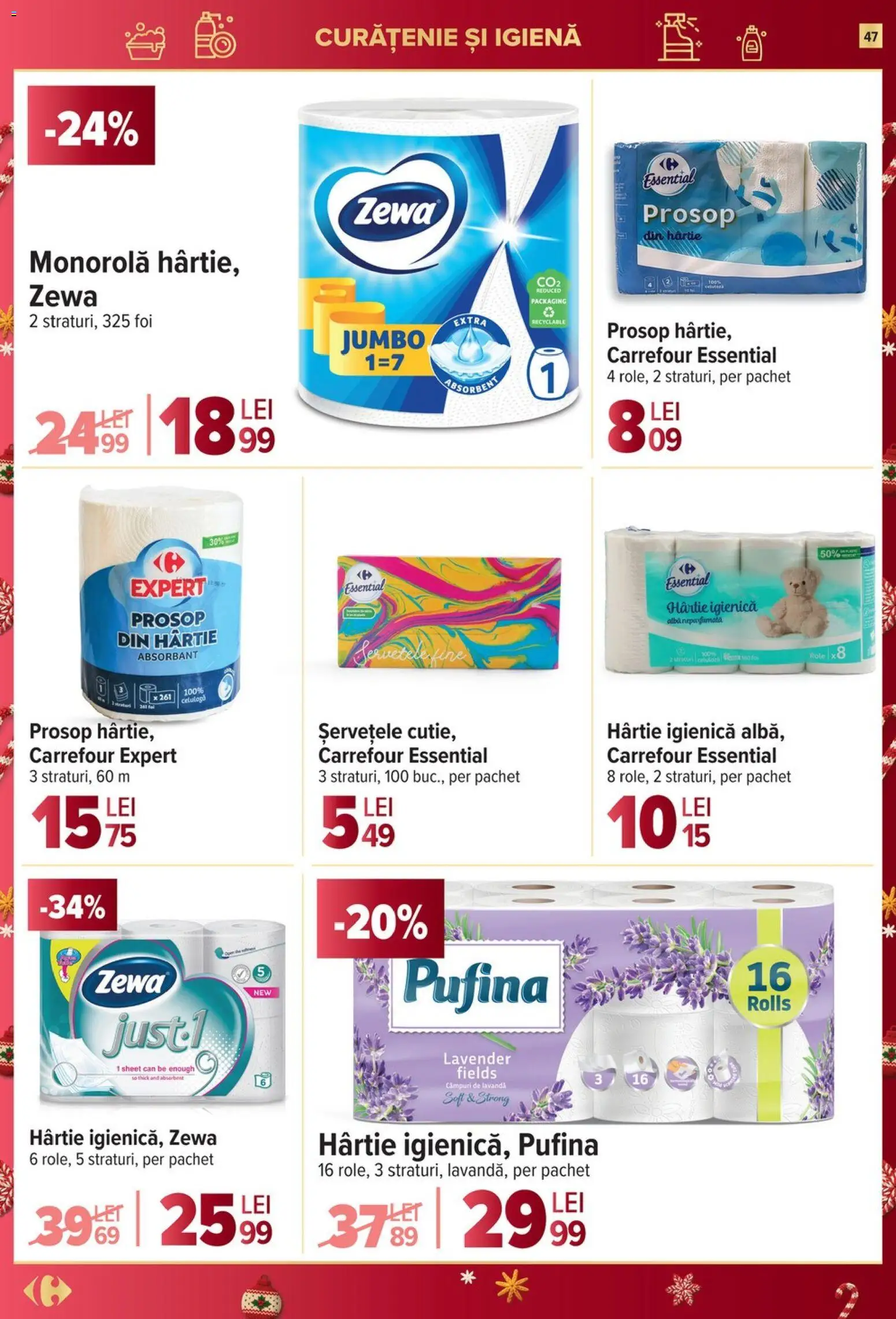 Noul catalog Carrefour – valabil de la 27.12.2025 | Pagină: 47 | Produse: Role