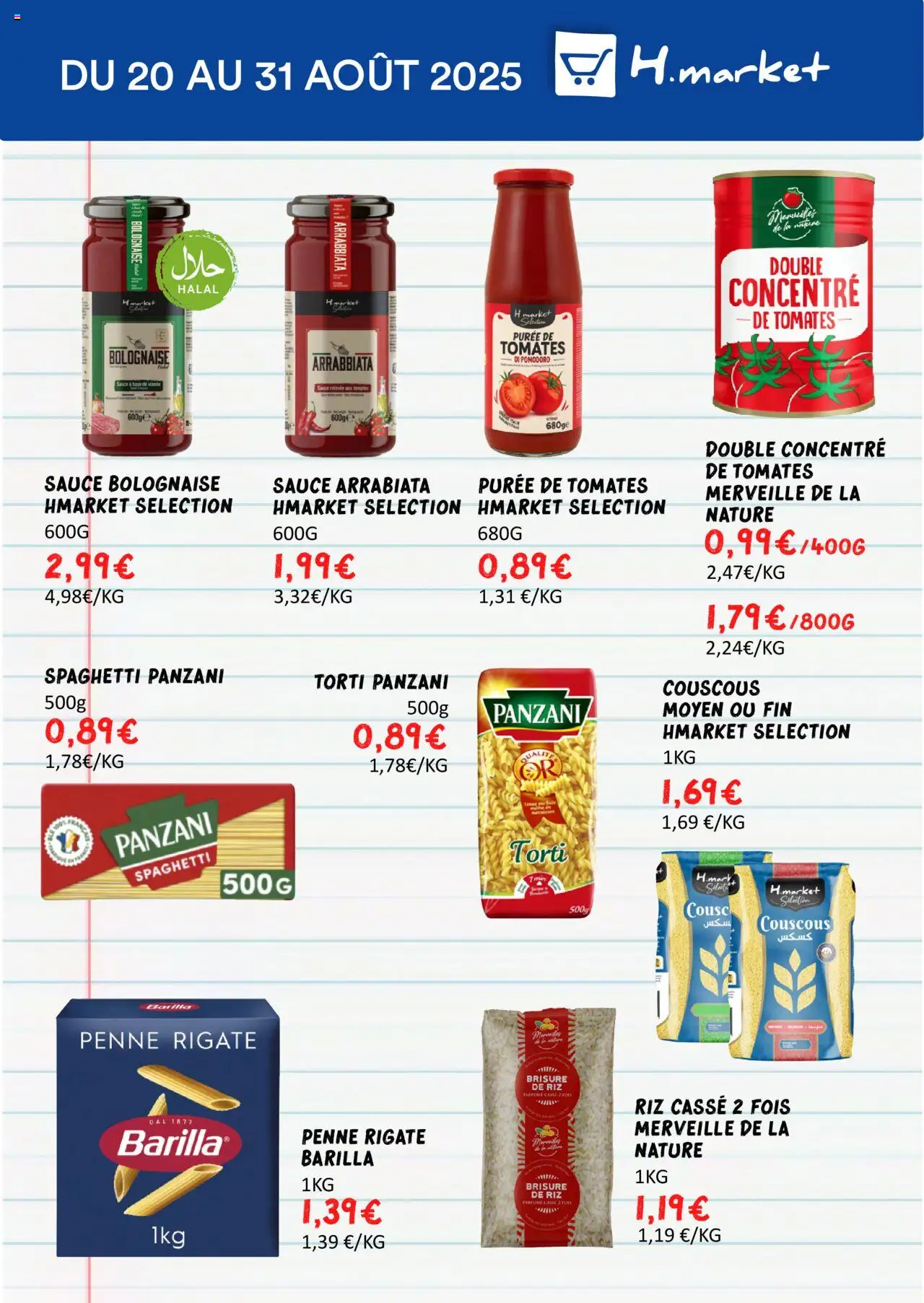  | Page: 7 | Produits: Base, Sauce bolognaise, Viande, Tomates