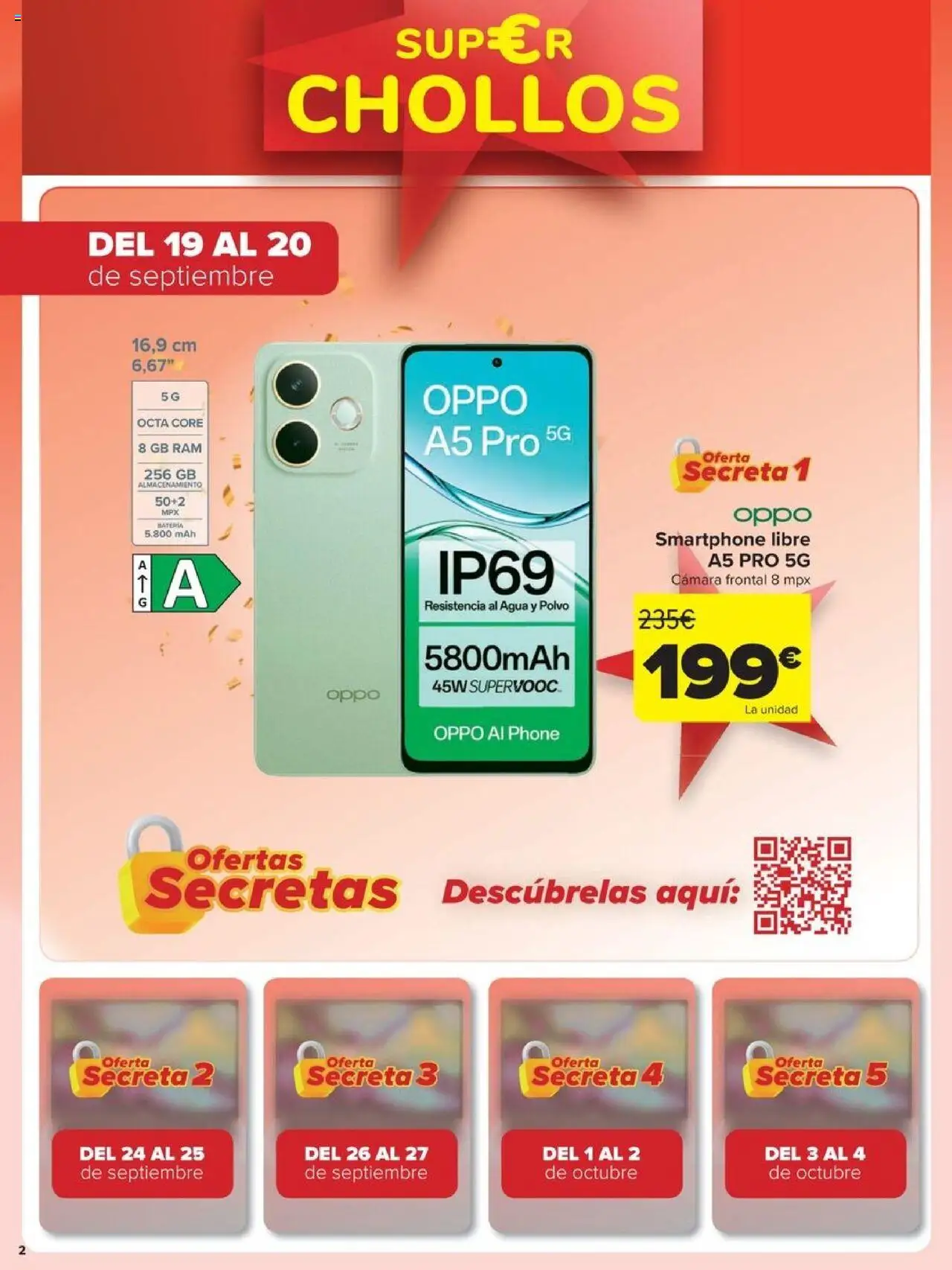 Carrefour - Chollos │ válido desde el 19.09.2025 | Página: 2 | Productos: Polvo, Smartphone, Cámara, Batería