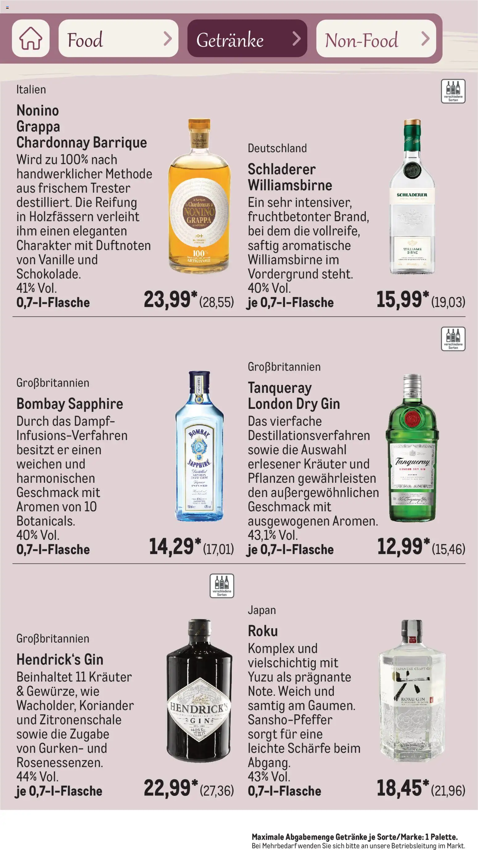 Metro Saisonkatalog Frühlingsgenuss – gültig ab 01.03.2026 | Seite: 79 | Produkte: Birne, Gin, Gurken