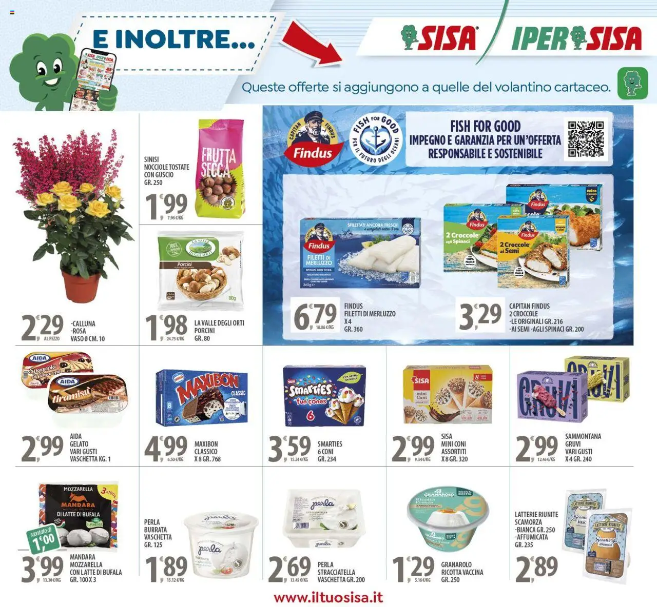 Volantino SISA del 23.09.2025 | Pagina: 19 | Prodotti: Latte, Nocciole, Ricotta, Stracciatella
