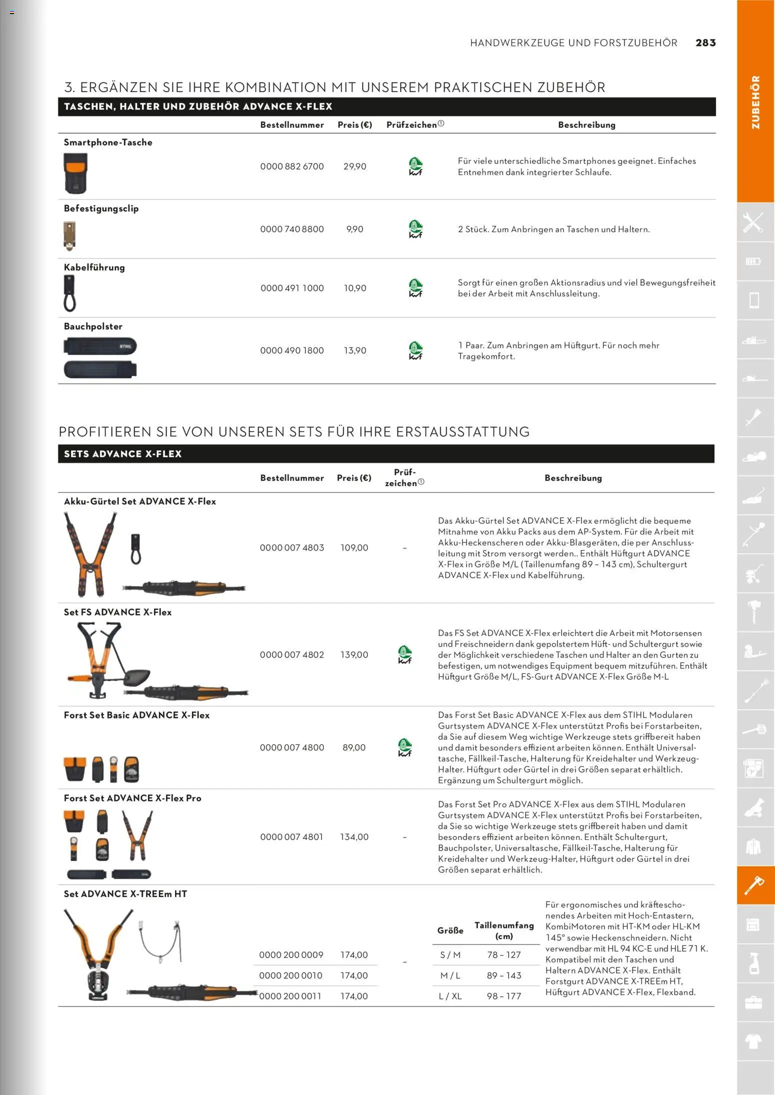STIHL Katalog – gültig ab 01.01.2026 | Seite: 283 | Produkte: Smartphones, Gürtel