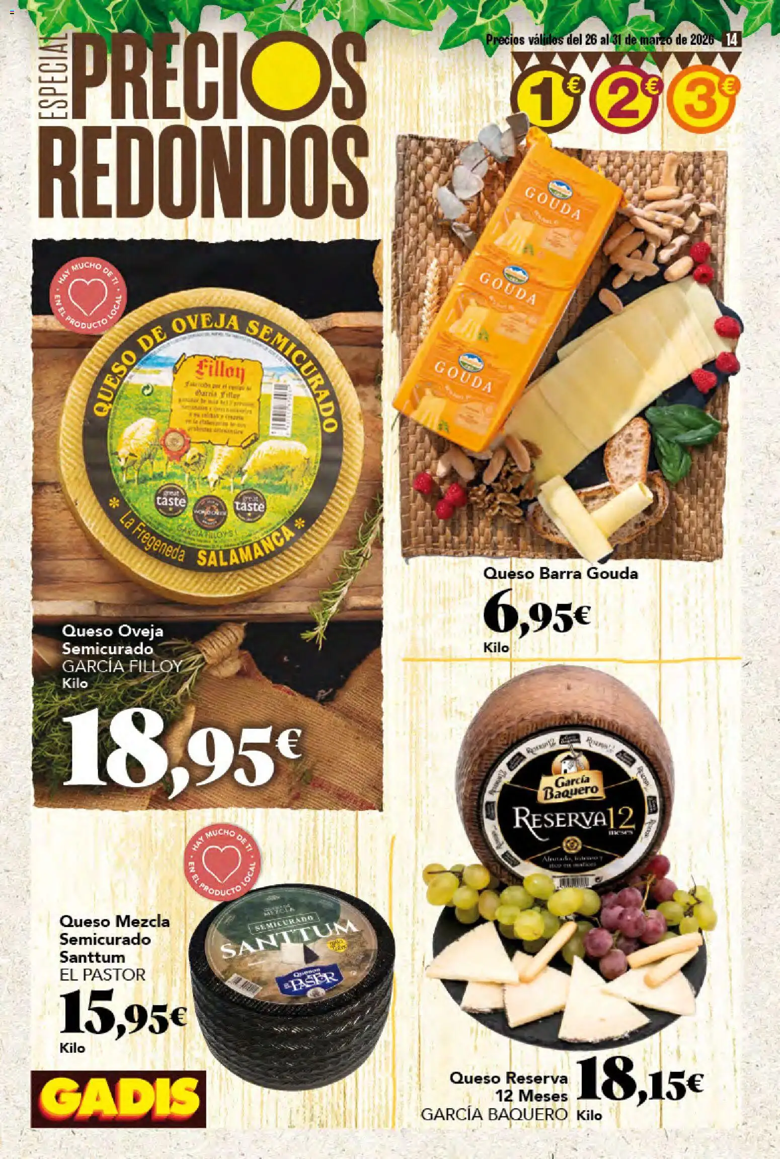Gadis folleto │ válido desde el 26.03.2026 | Página: 14 | Productos: Queso