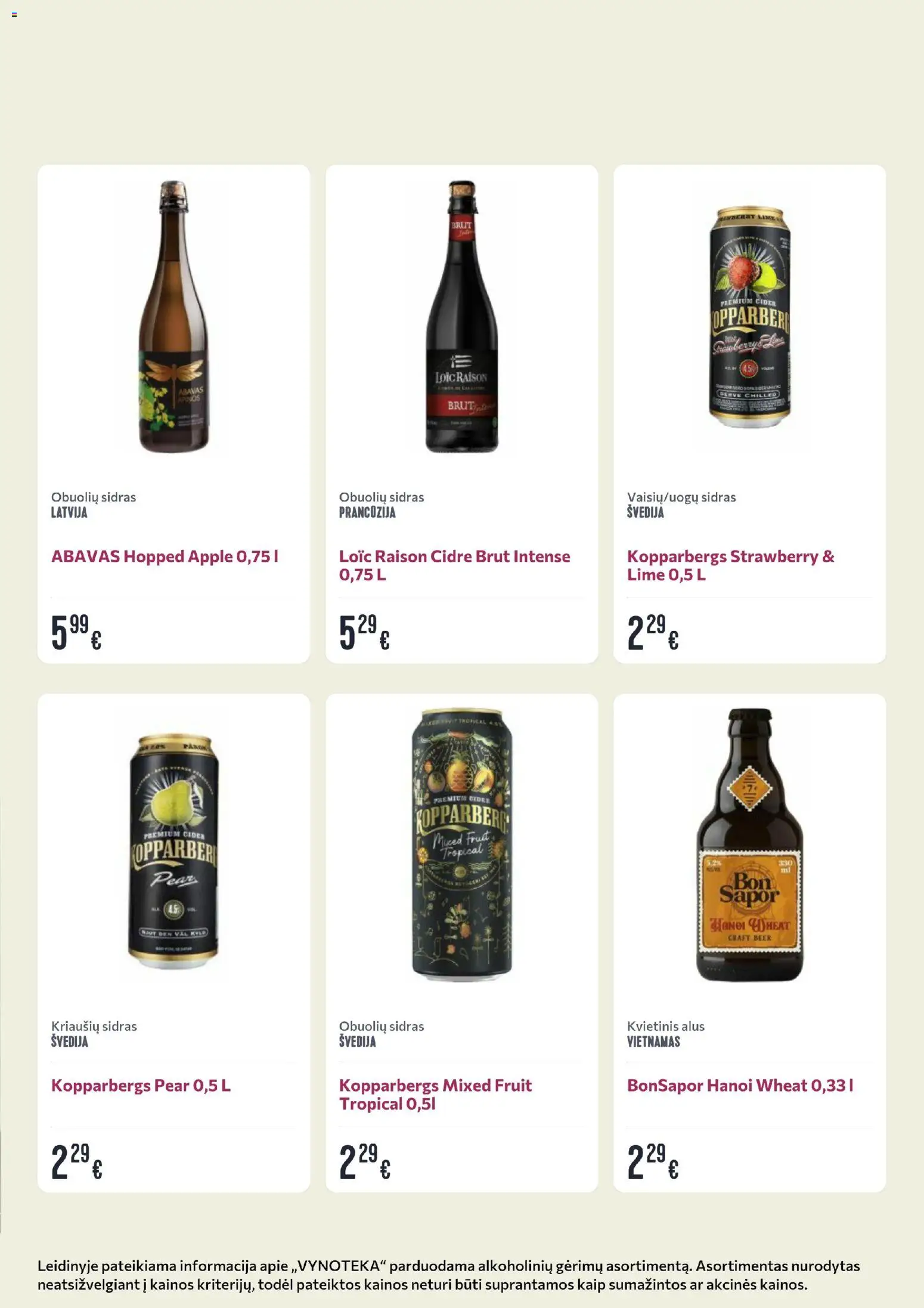 VYNOTEKA akcijos nuo 17.11.2025 | Puslapis: 24 | Prekių: Alus