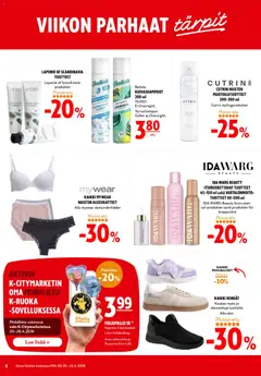 K-Citymarket-mainoslehti voimassa 20.04.2026 alkaen | Sivu: 8 | Tuotteet: Alusvaatteet