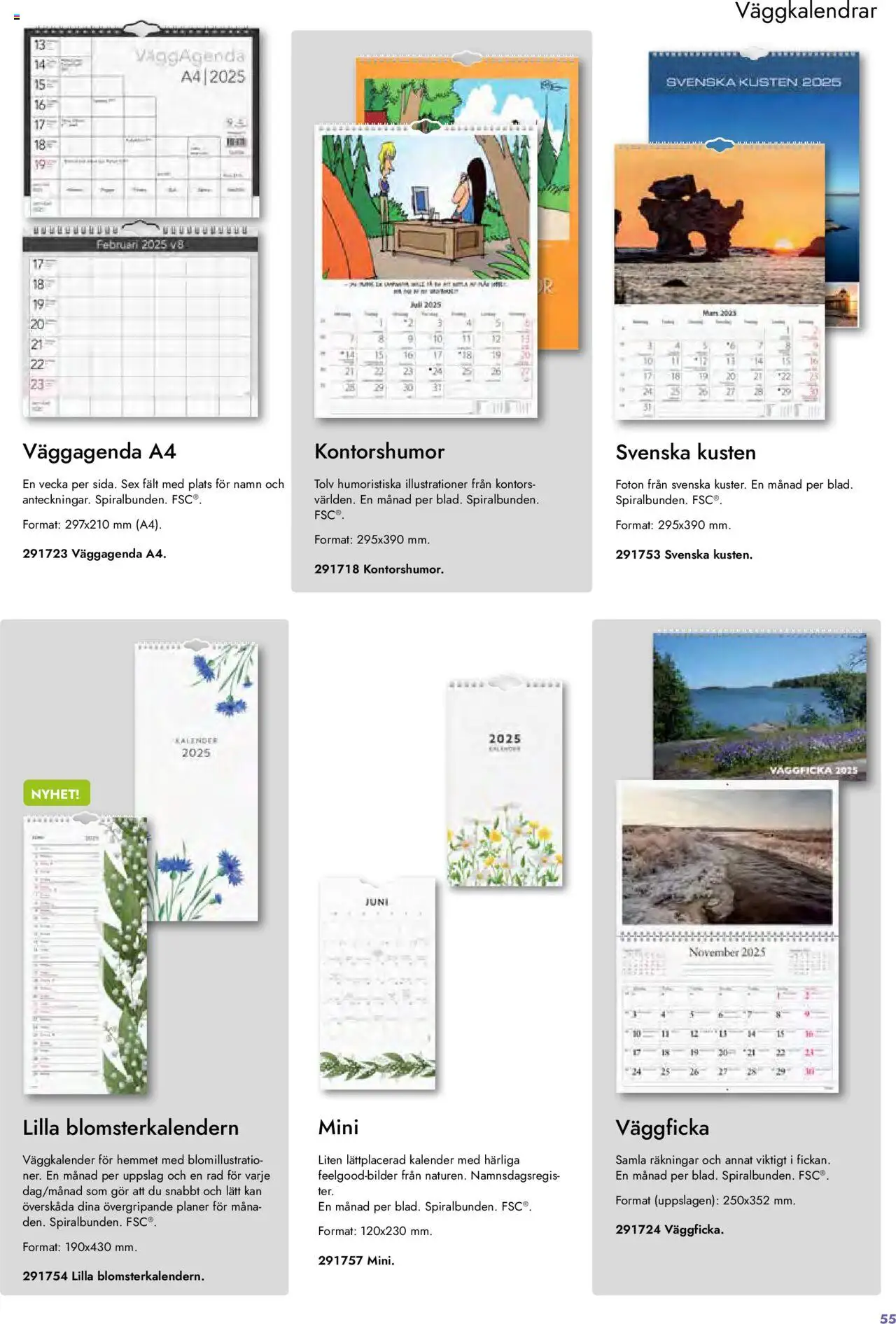 Lyreco reklamblad aktuell från 27.08.2024 | Sida: 55 | Produkter: Kalender