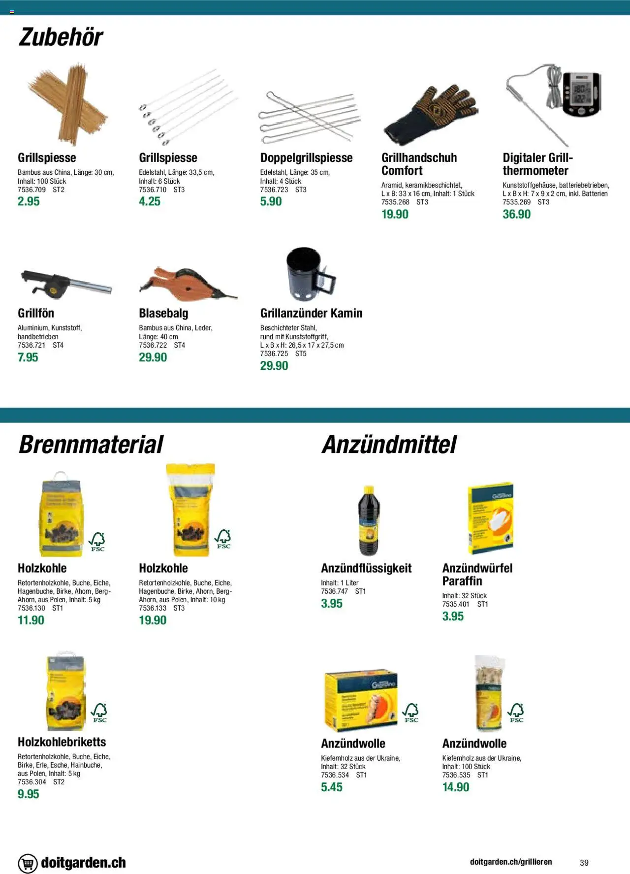 DO IT+GARDEN MIGROS Aktionen Grill  ab 26.02.2024 | Seite: 39 | Produkte: Grill, Thermometer