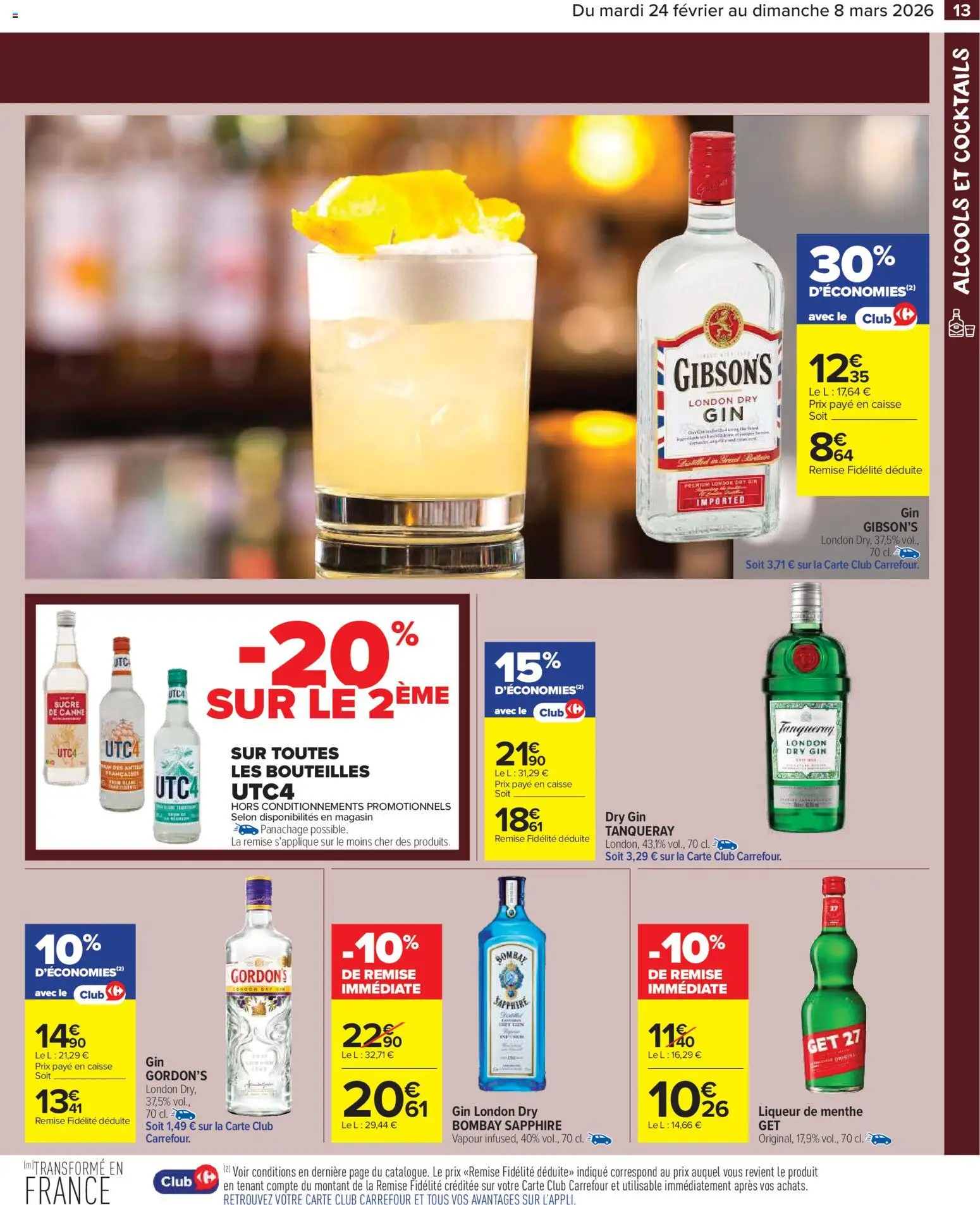 {H1} | Page: 15 | Produits: Sucre, Liqueur, Alcools, Gin