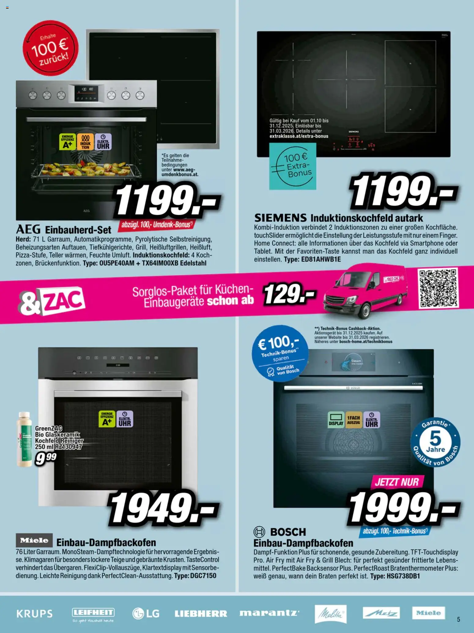 RED ZAC Steiermark gültig ab 27.10.2025 | Seite: 5 | Produkte: Smartphone, Herd, Kochfeld, Grill