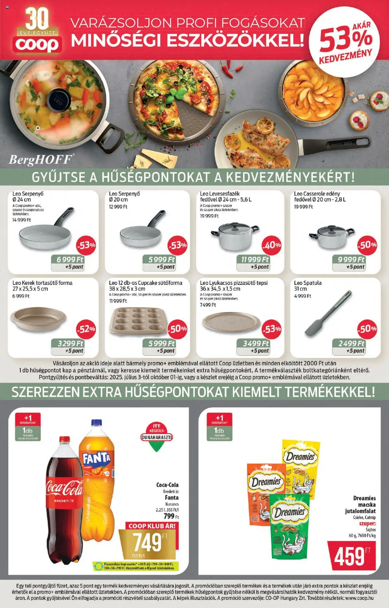 COOP akciós ujság - amely érvényes a következő dátumtól: 07.08.2025 | Oldal: 4 | Termékek: Sütőforma, Edény, Serpenyő, Narancs