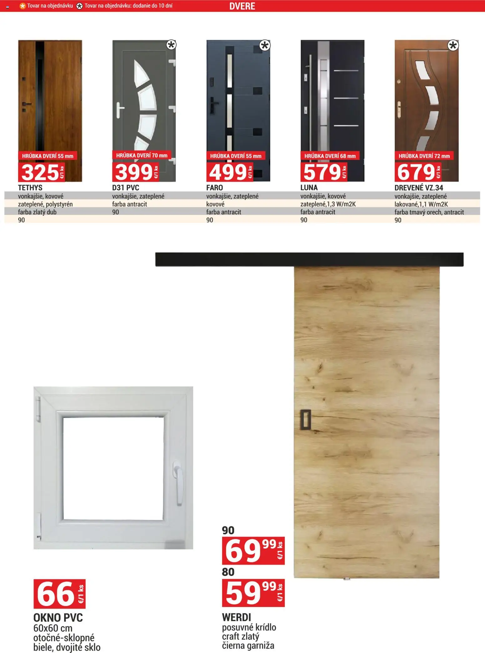 Nové Merkury Market akcie – leták je platný od 01.11.2025 | Strana: 22 | Produkty: Dvere