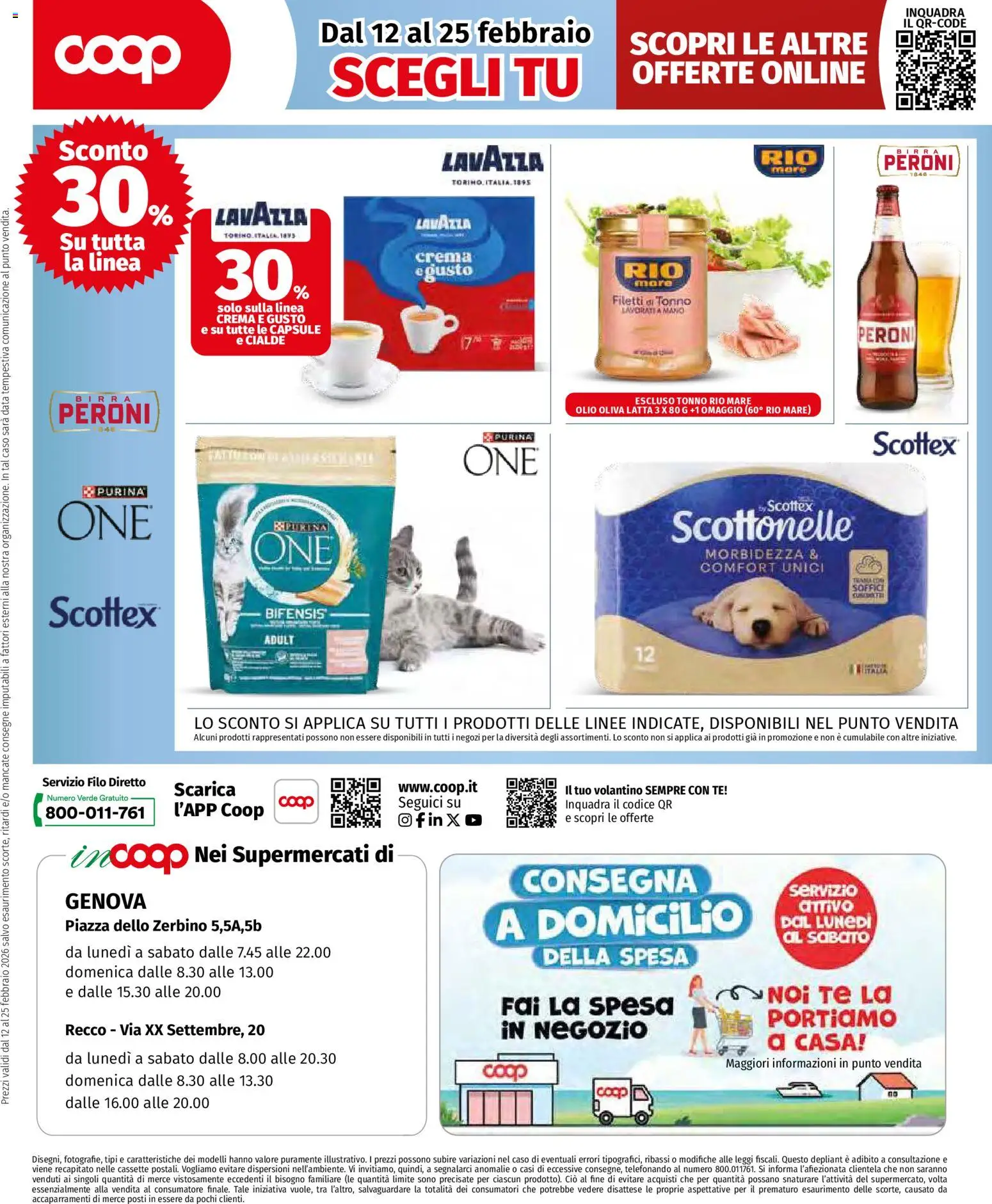 Volantino COOP del 12.02.2026 | Pagina: 4 | Prodotti: Olio, Data, Tonno, Lavazza