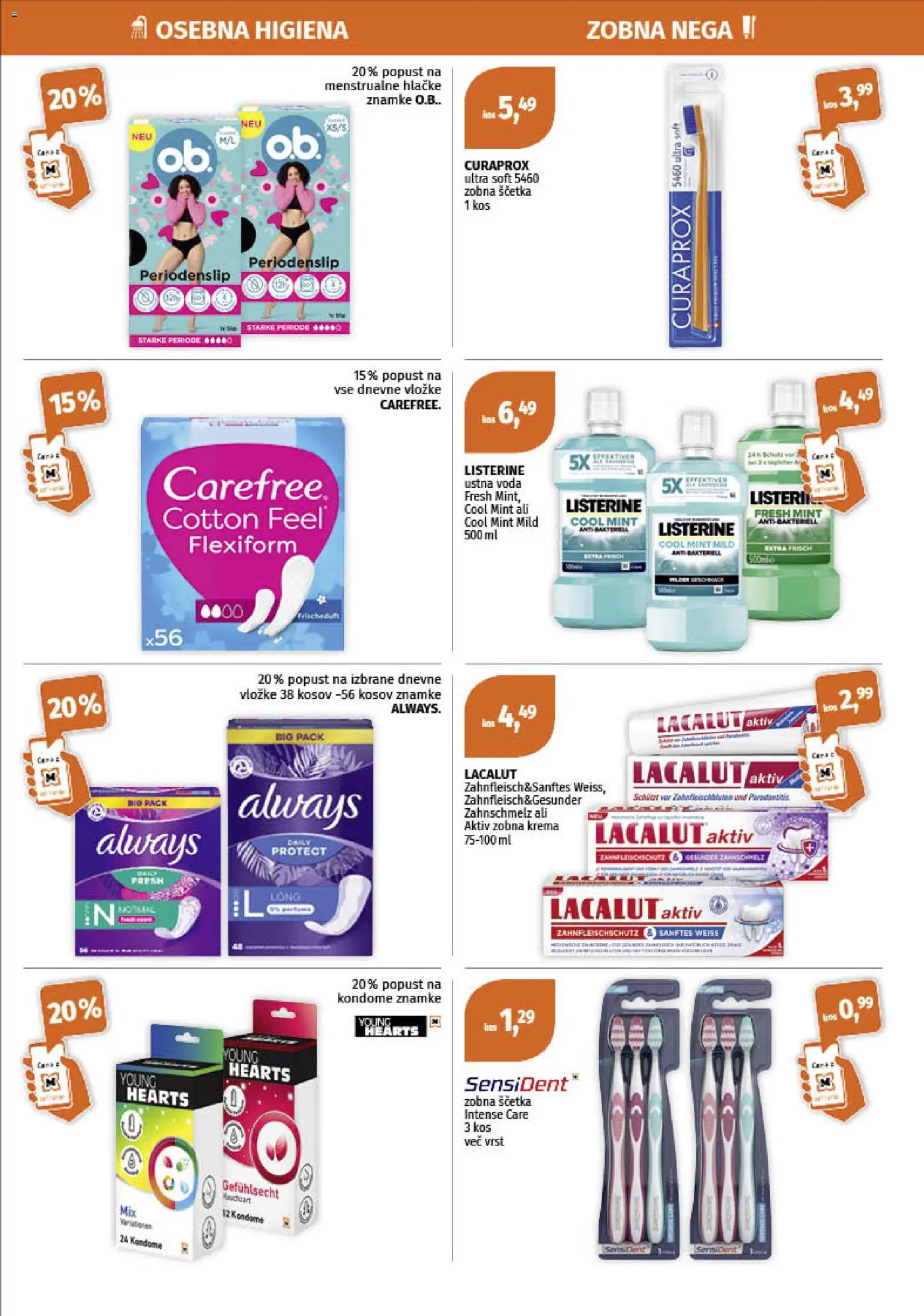 Novi Müller katalog ponudbe – veljaven od 19.01.2026 | Stran: 5 | Izdelki: Kos, Krema, Zobna scetka, Voda