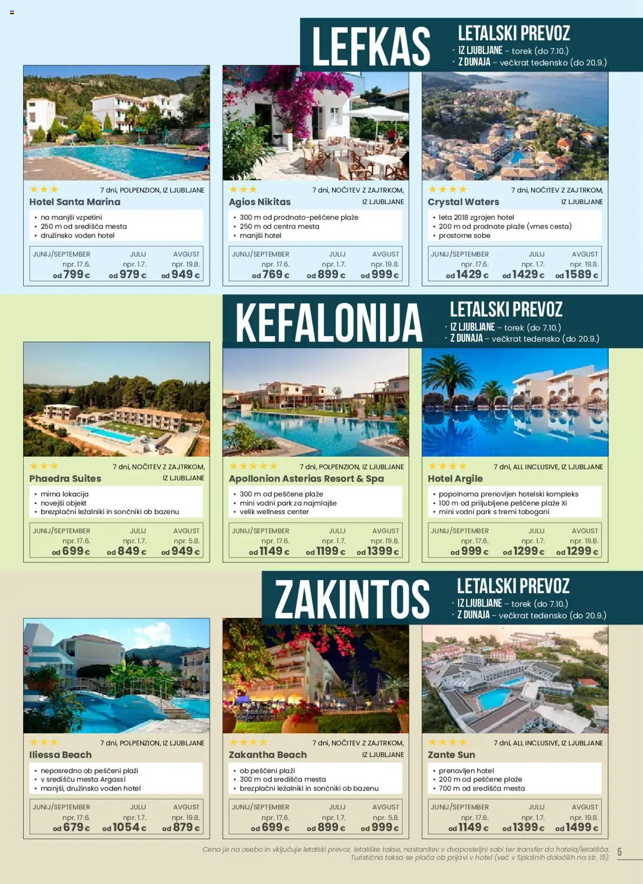 Sonček katalog sredozemlje │ velja od 01.06.2025 | Stran: 5