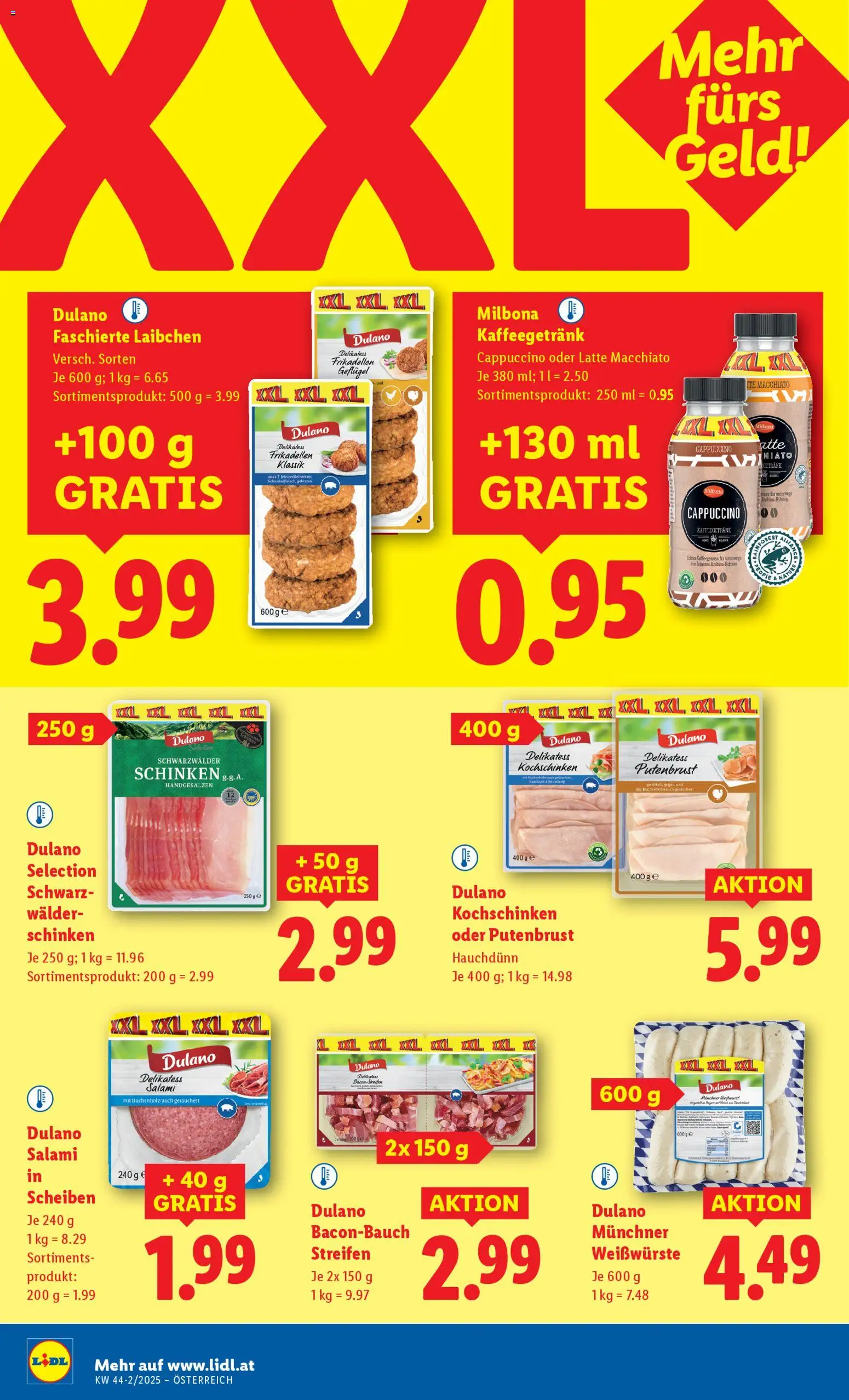 Lidl Flugblatt - Altenmarkt im Pongau, St. Johann im Pongau, Zell am See gültig ab 30.10.2025 | Seite: 10 | Produkte: Salami, Schinken, Schweinefleisch