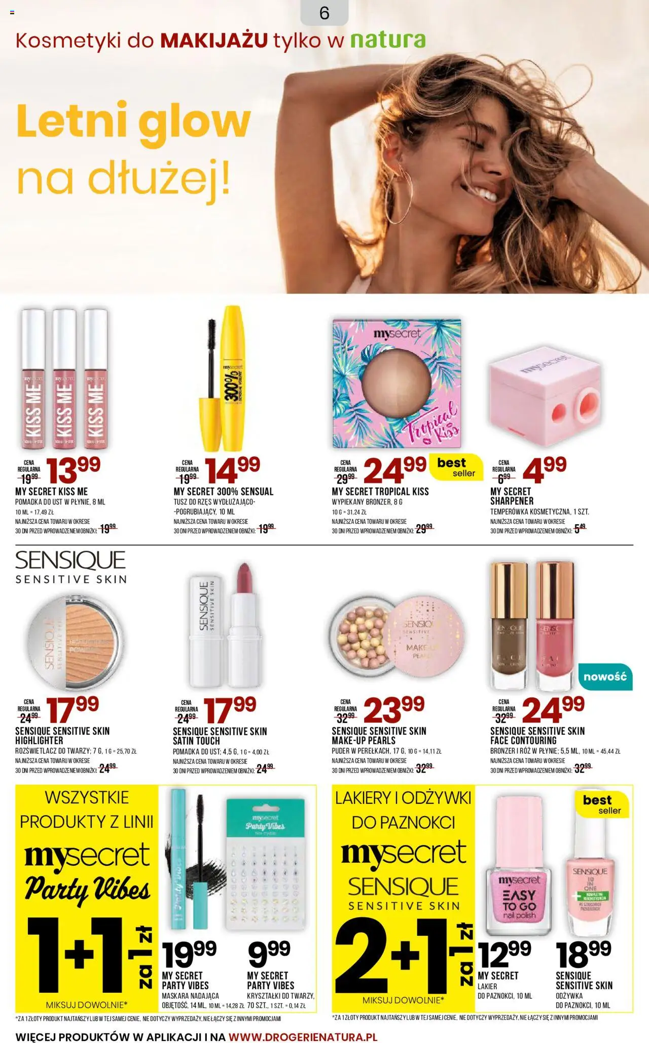 Drogerie Natura Gazetka od 22.08.2025 | Strona: 6 | Produkty: Maskara, Temperówka, Odżywka, Pomadka do ust