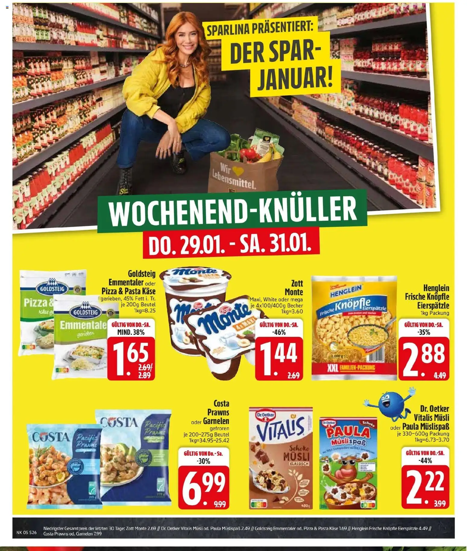 Edeka prospekt Altomünster	 (ab 26.01.2026) » Angebote Online | Seite: 28 | Produkte: Käse, Garnelen, Pasta, Pizza