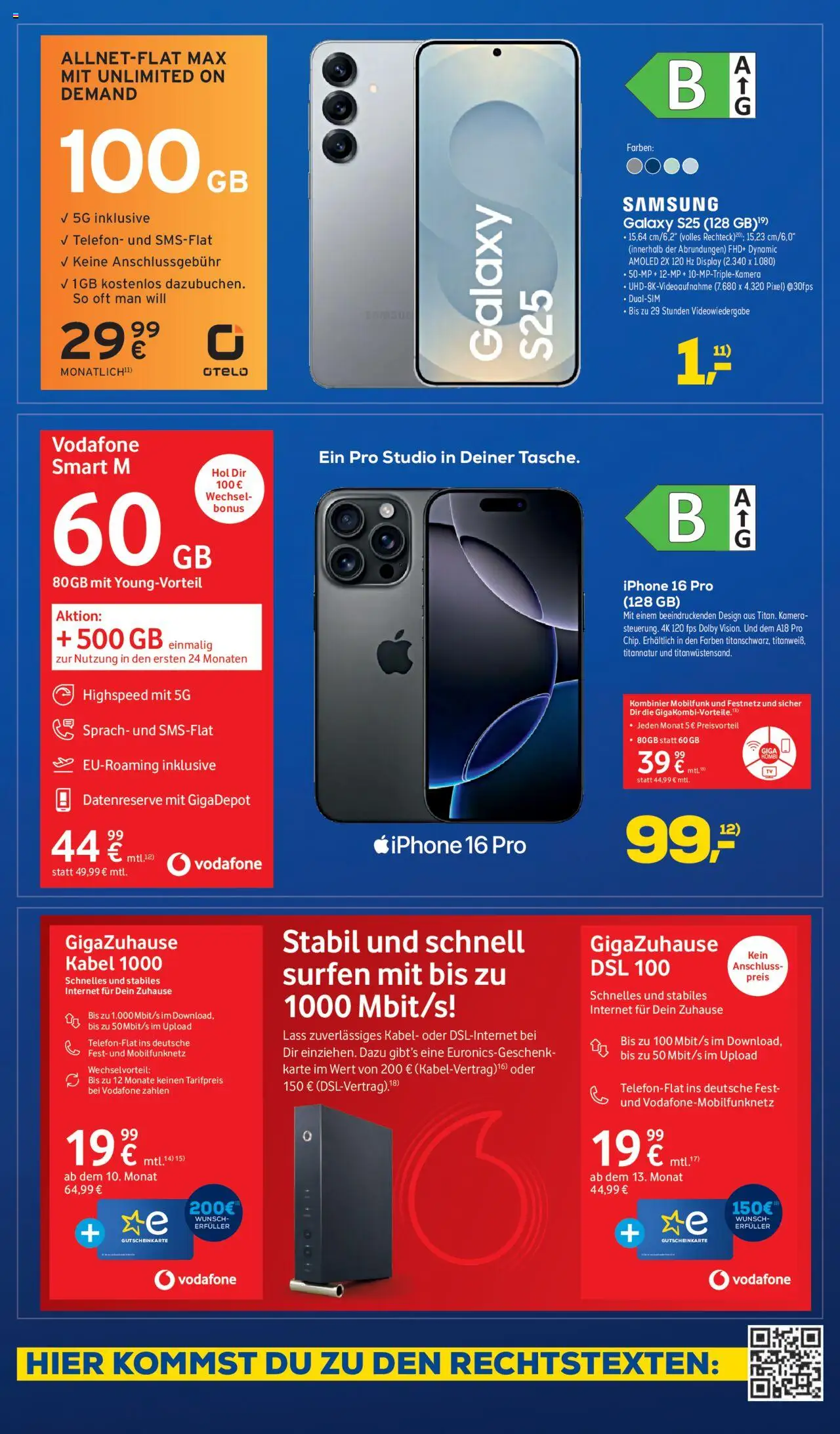 Euronics  Aktueller Prospekt – gültig ab 24.09.2025 | Seite: 9 | Produkte: Kabel, Samsung, Iphone, Telefon