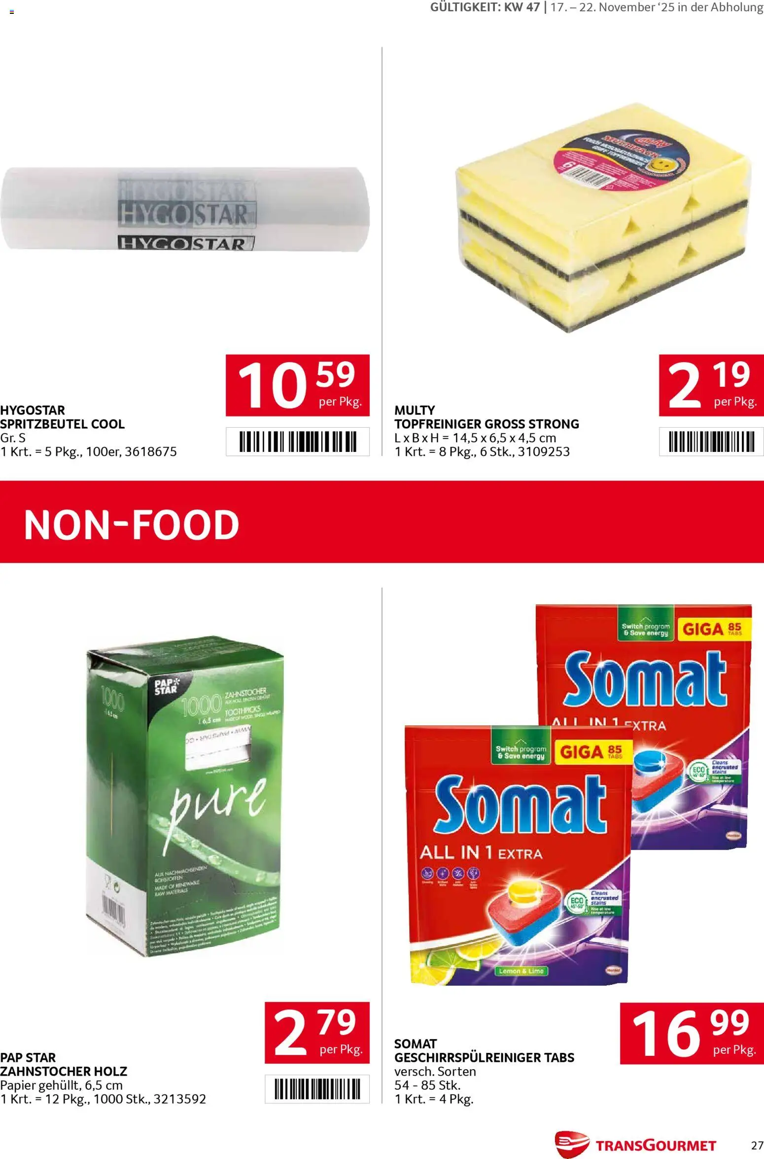 Transgourmet Flugblatt gültig ab 17.11.2025 | Seite: 27