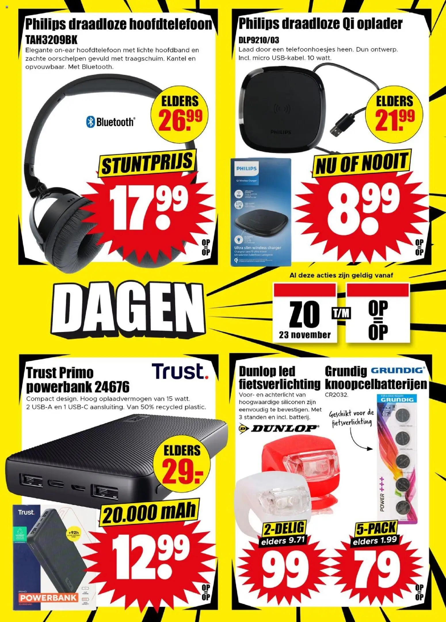 {H1} | Pagina: 7 | Producten: Hoofdtelefoon, Oplader