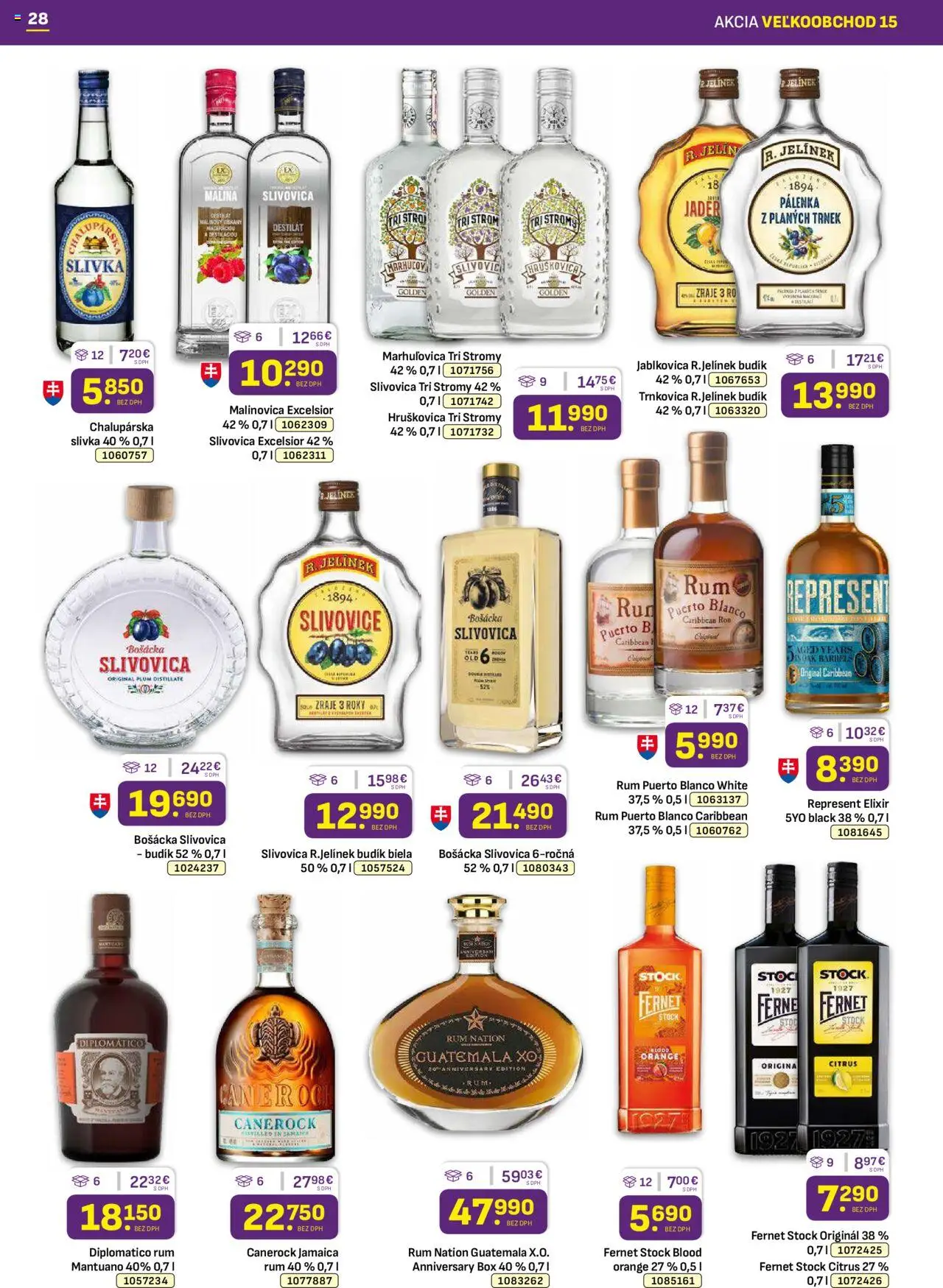 Libex leták │ platný od 28.07.2025 | Strana: 28 | Produkty: Diplomatico, Fernet, Budík, Destilát