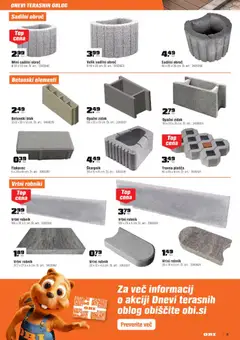 OBI katalog akcije – veljaven od 02.04.2026 | Stran: 11 | Izdelki: Blok, Zidak, Robnik, Tlakovec