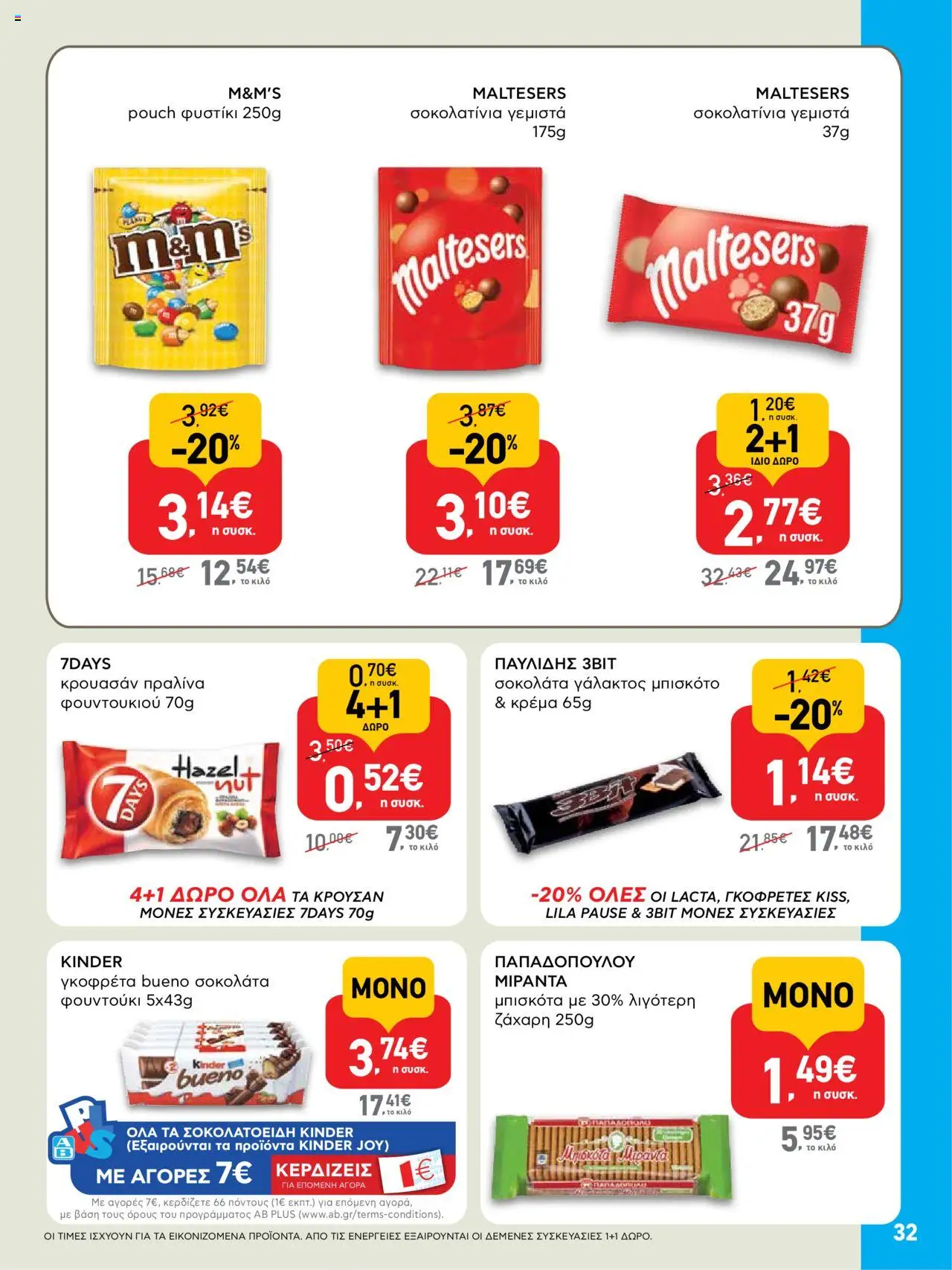  | Σελίδα: 32 | Προϊόντα: Σοκολάτα, Μπισκότα, Γεμιστά, Ζάχαρη