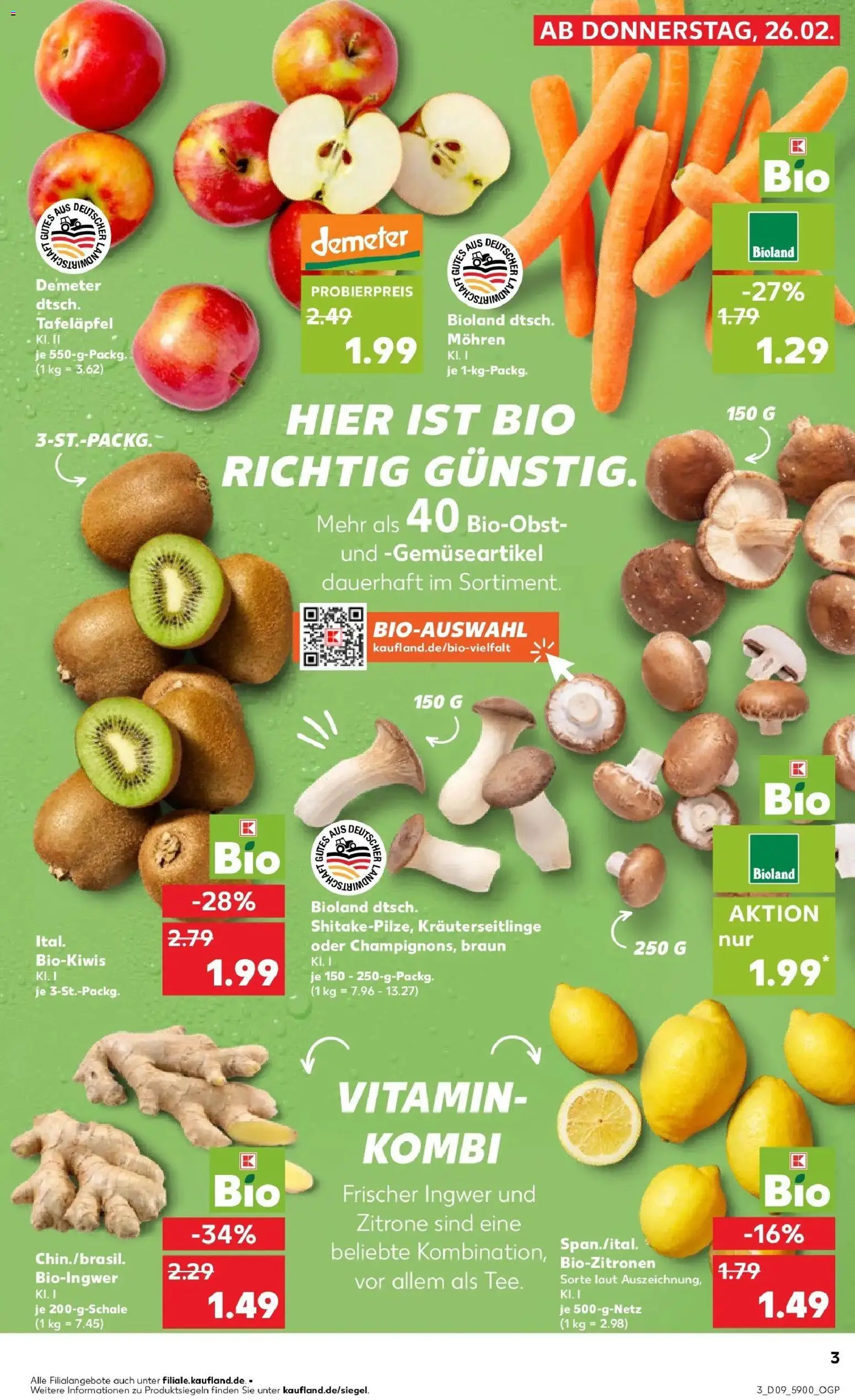 Kaufland prospekt Potsdam	 – gültig ab 26.02.2026 | Seite: 3 | Produkte: Mohren, Zitrone, Kiwi
