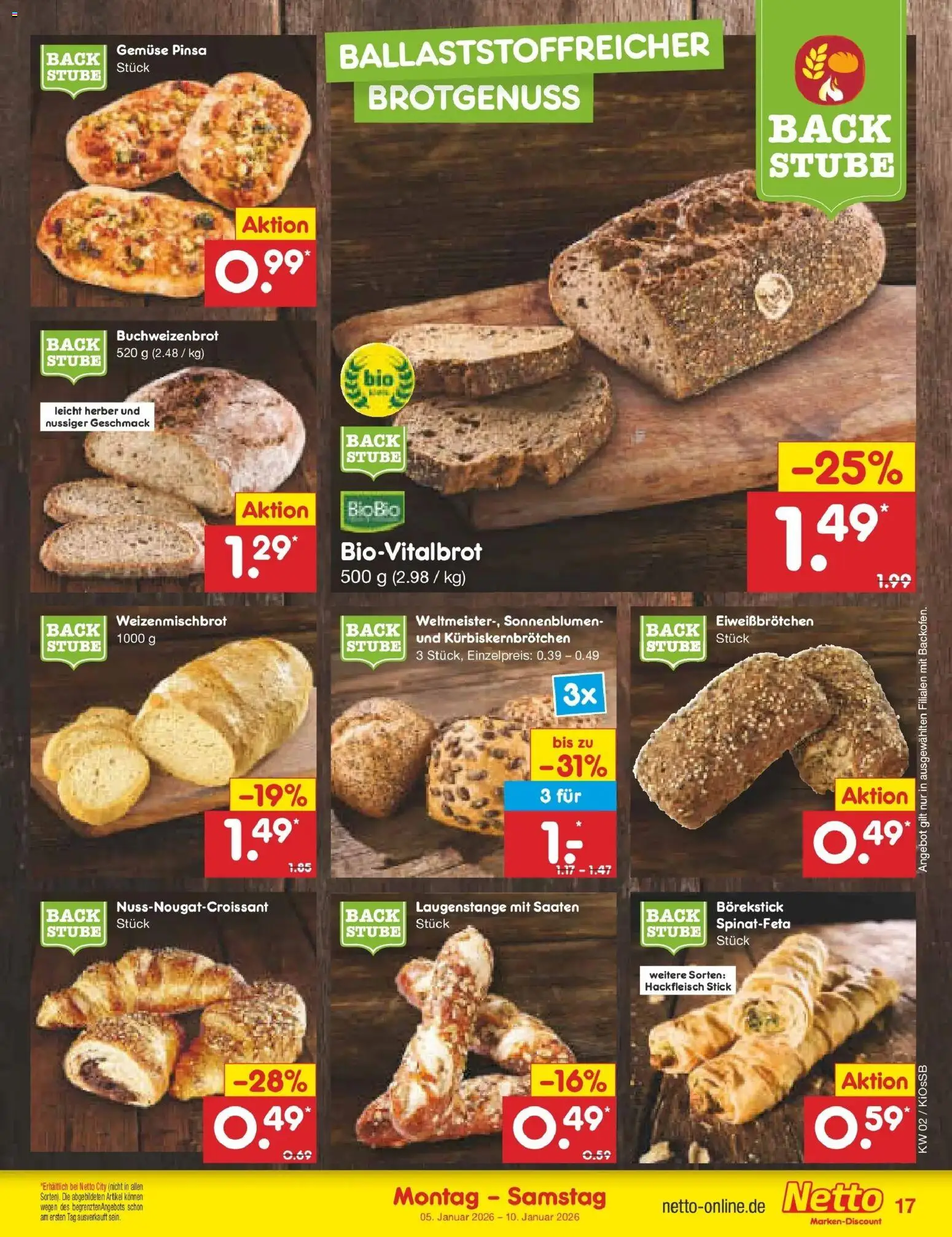 Netto Marken-Discount - Netto: Wochenangebote – gültig ab 04.01.2026 | Seite: 17 | Produkte: Gemüse, Hackfleisch